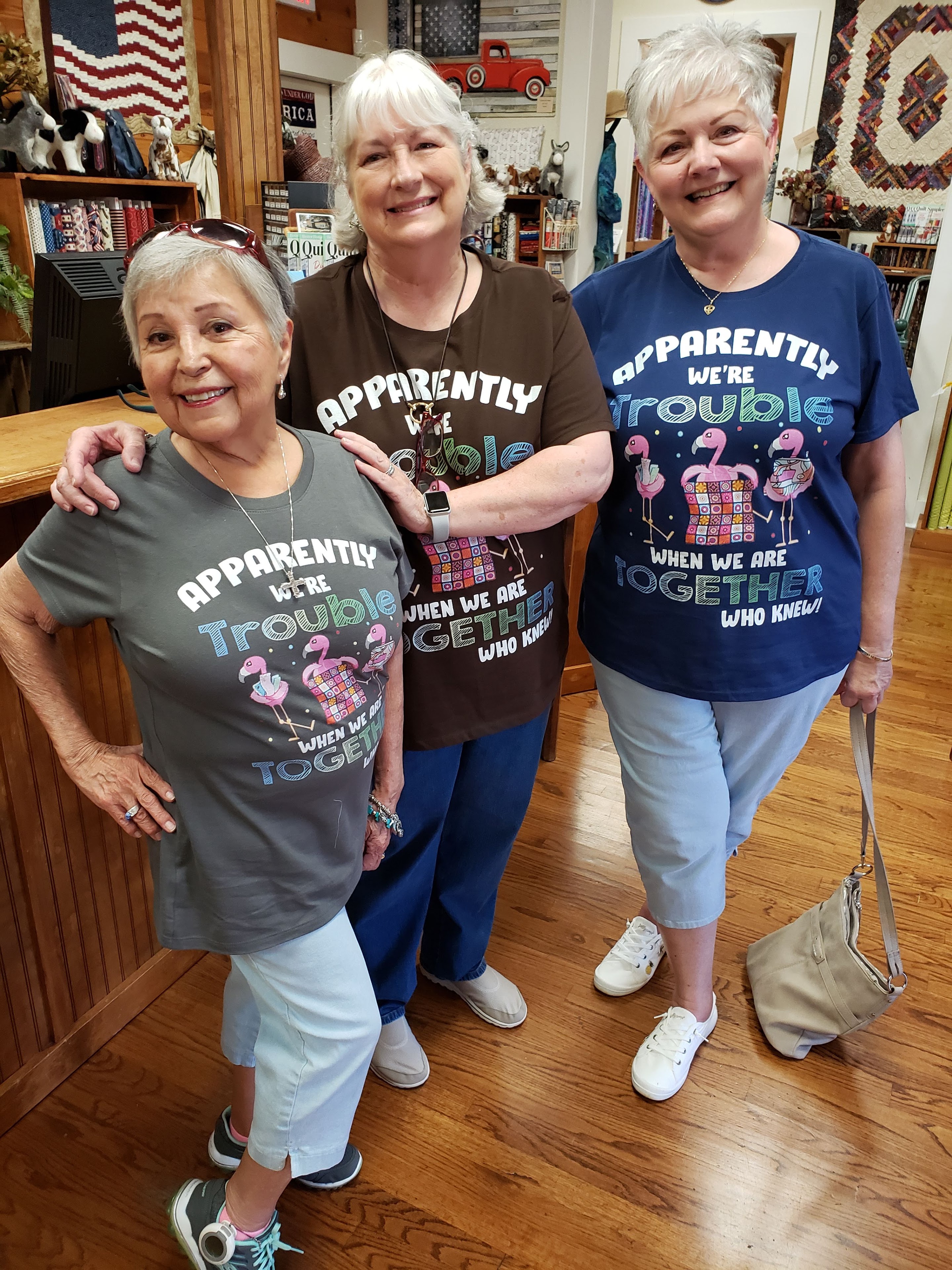 A group of women posing for a picture