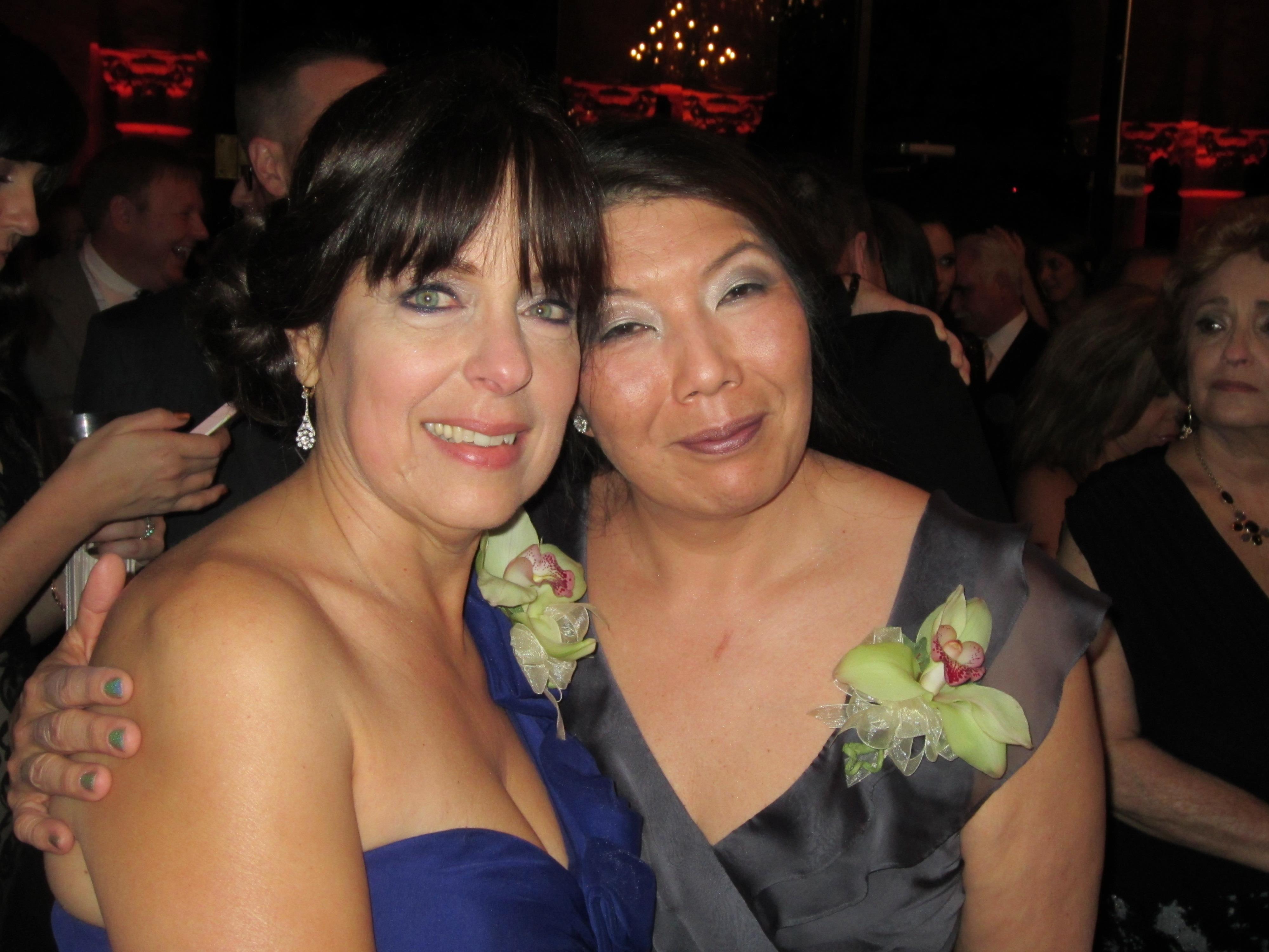 Two women posing for a picture