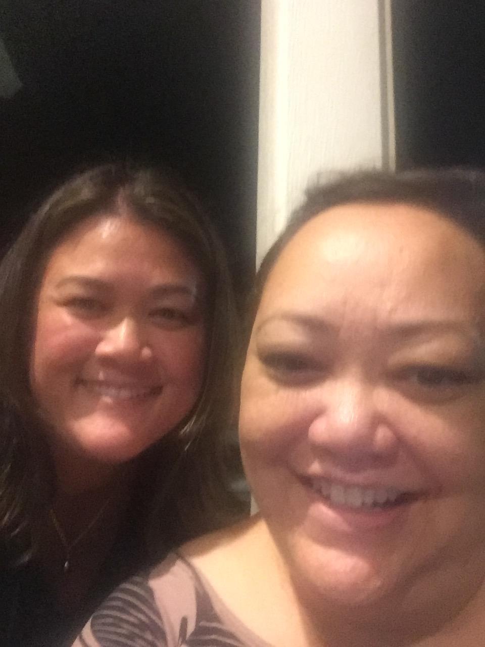 Two women taking a selfie