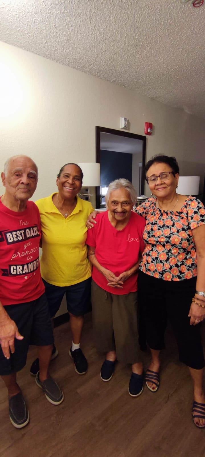 A group of people posing for a photo