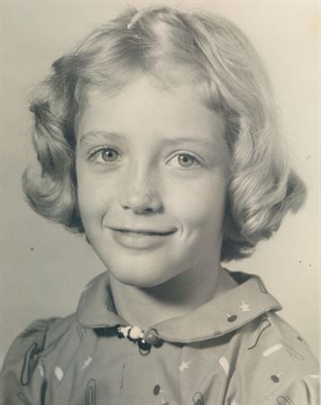 A close-up of a girl