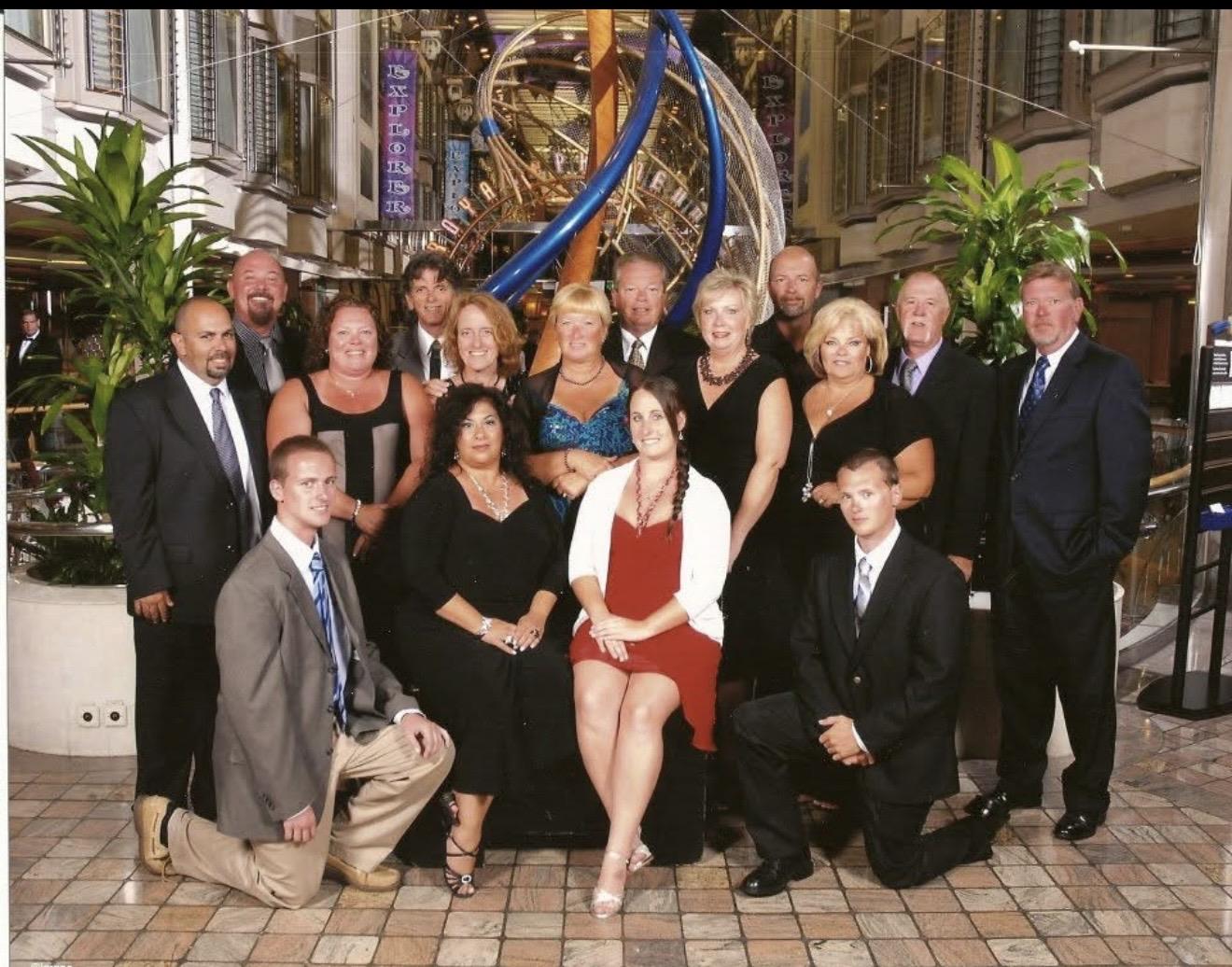 A group of people posing for a photo