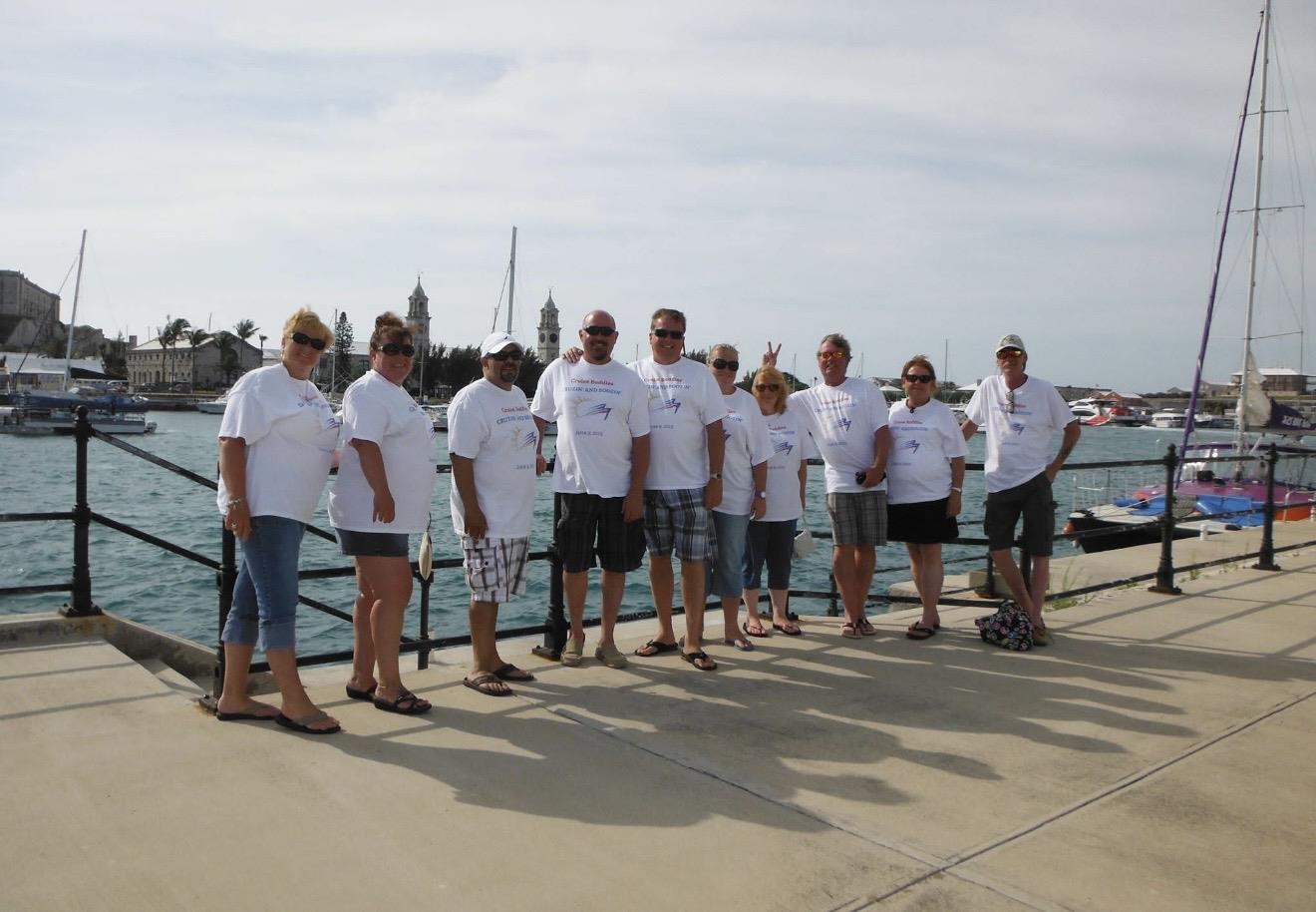 A group of people posing for a photo