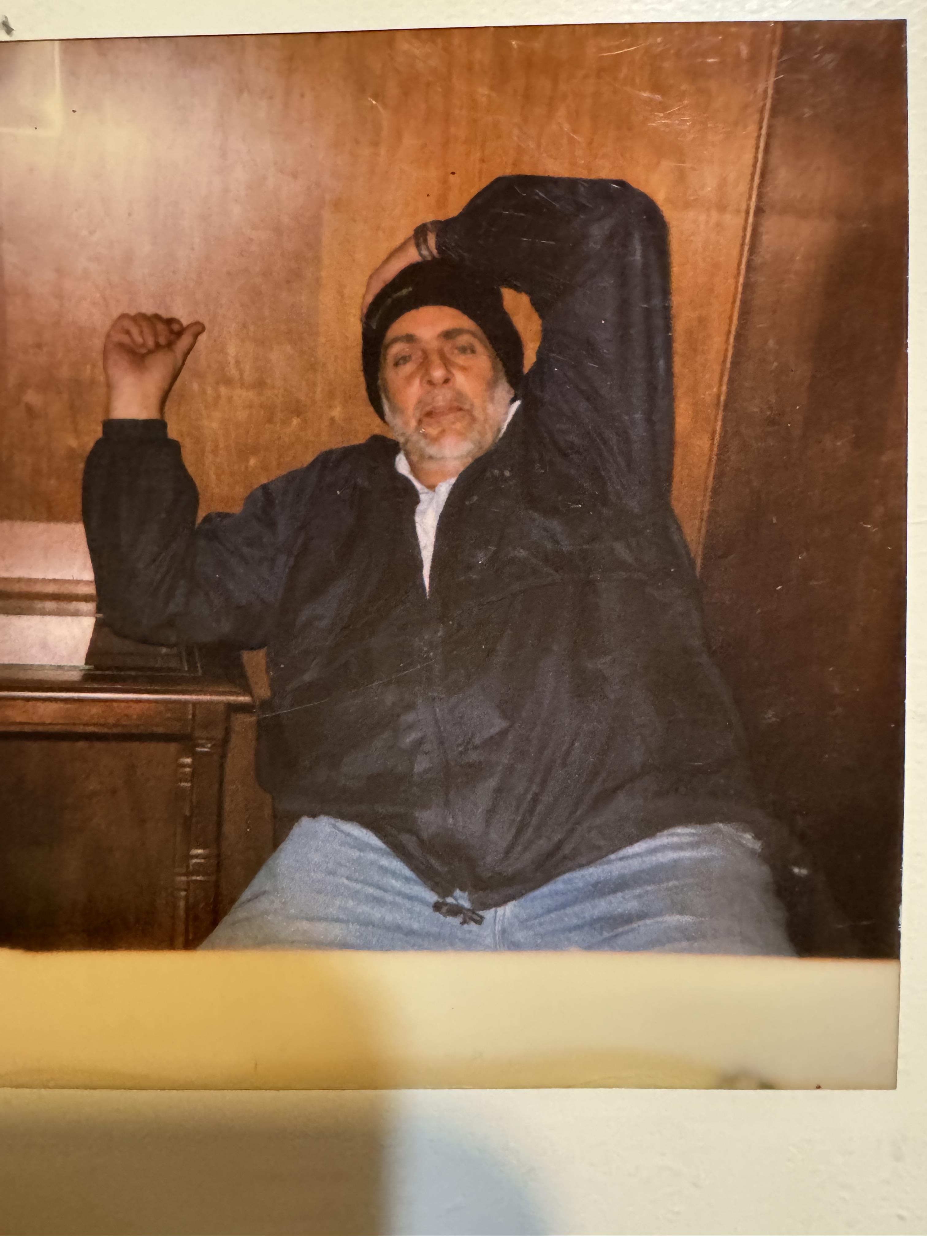 A man sitting on a chair