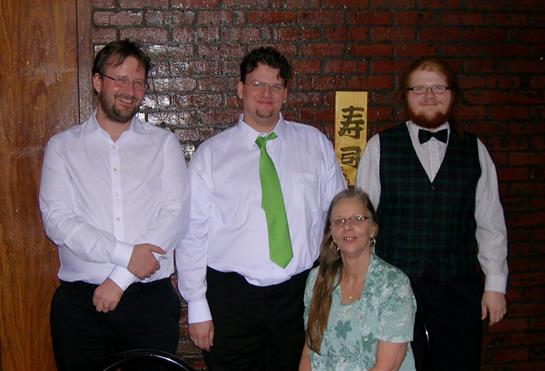 A group of people posing for a photo