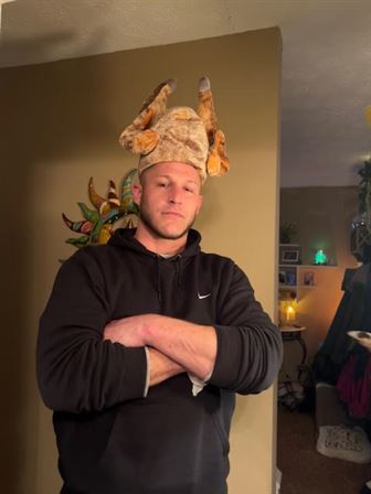 A man wearing a hat