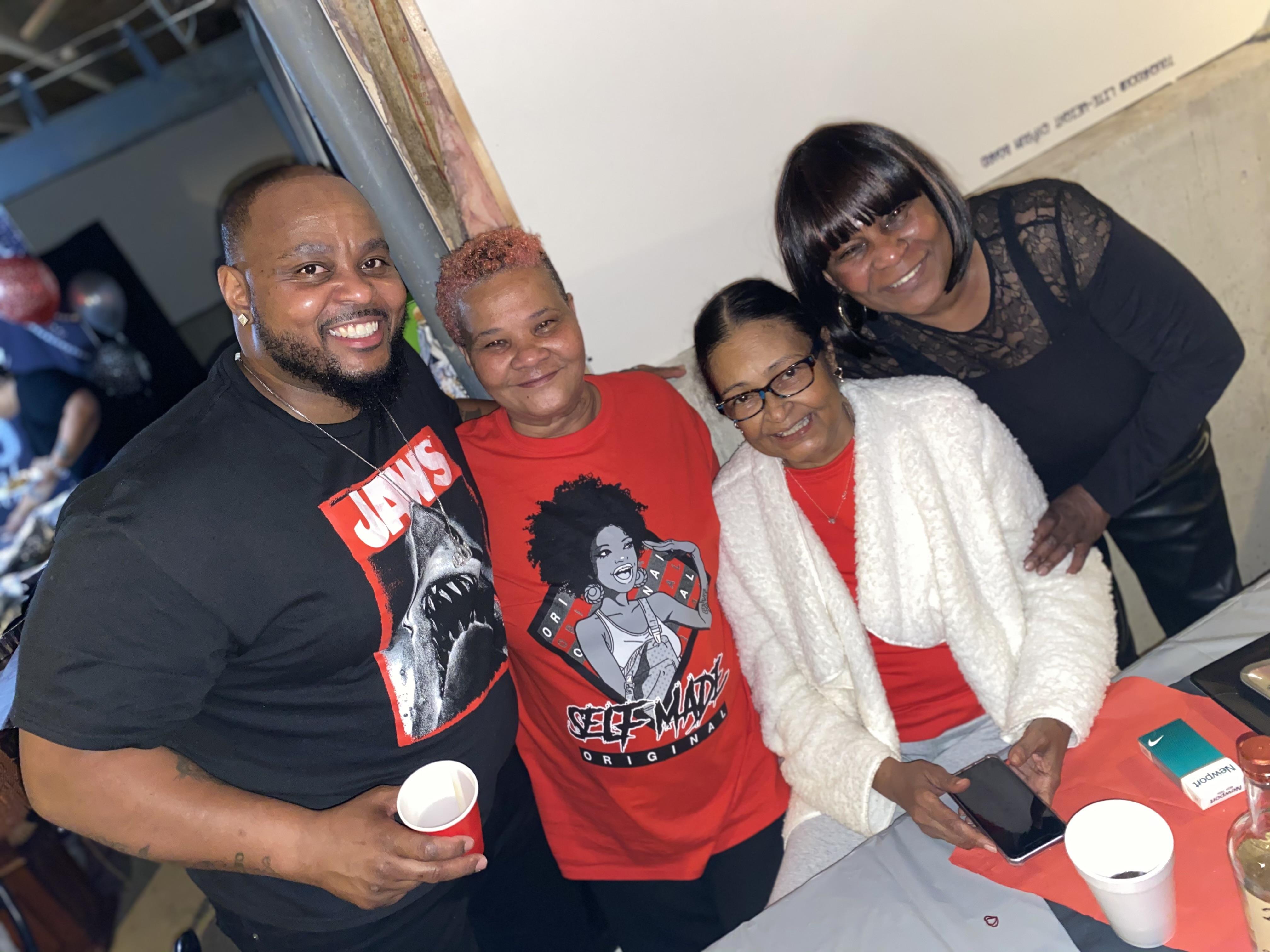 A group of people posing for a photo