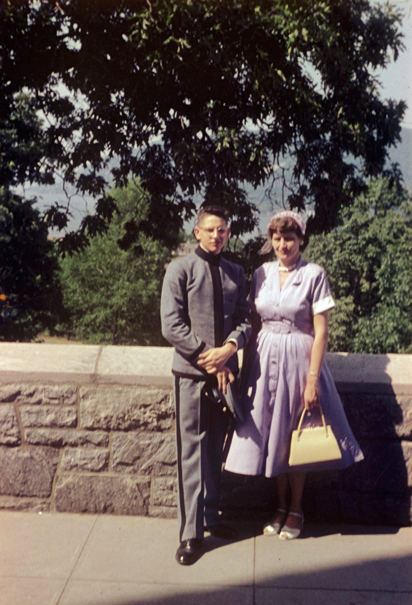 A man and woman standing next to each other