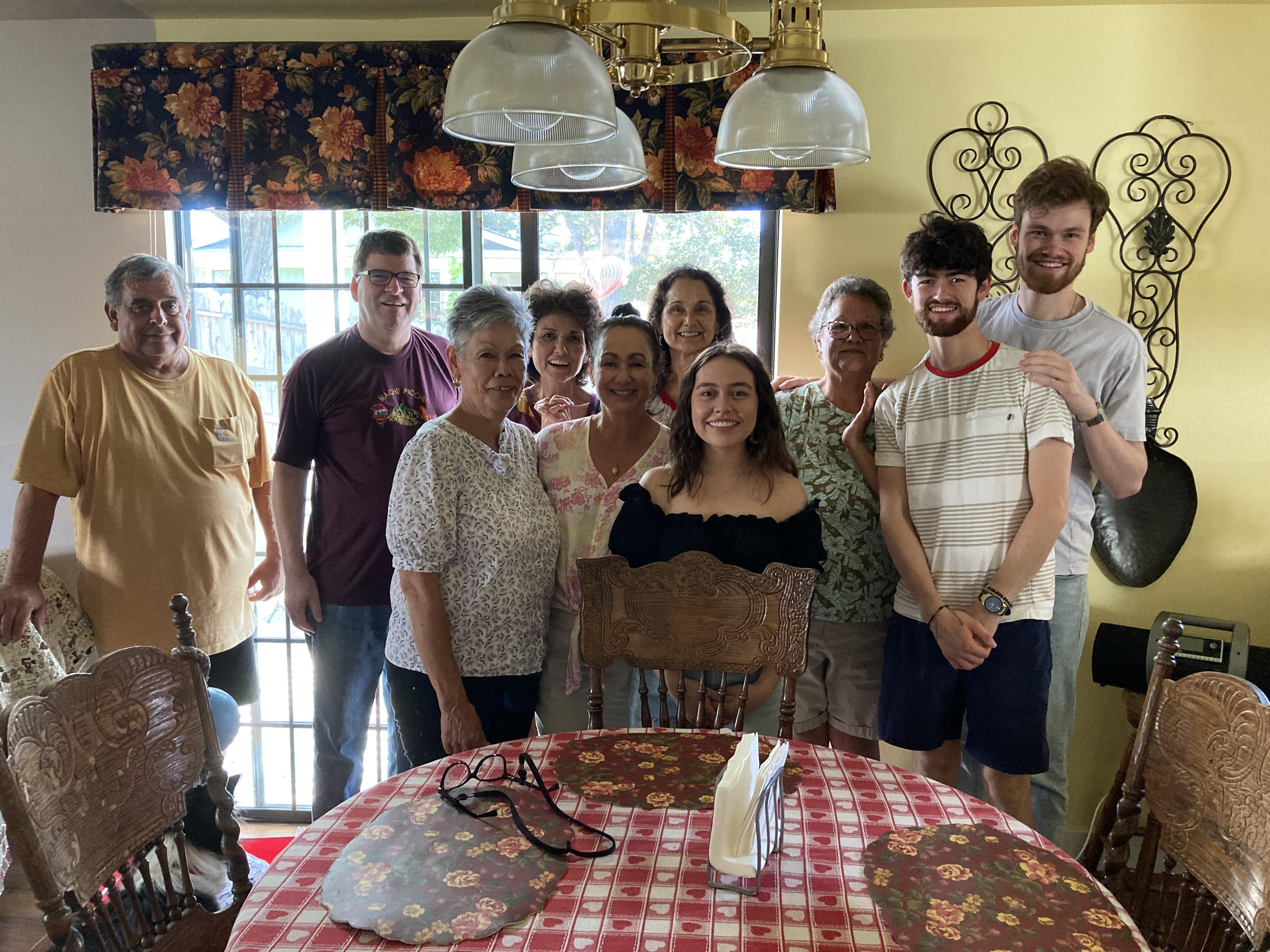 A group of people posing for a photo