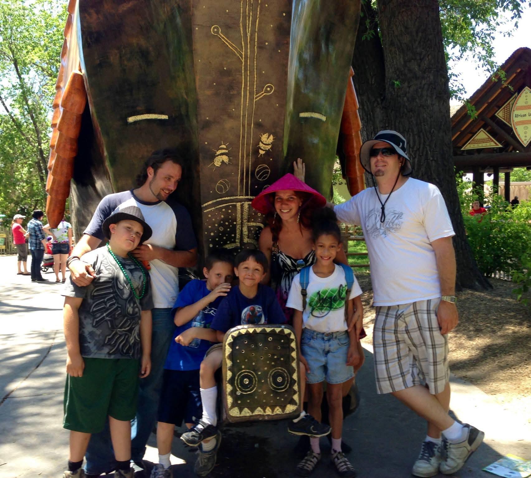 A group of people posing for a photo