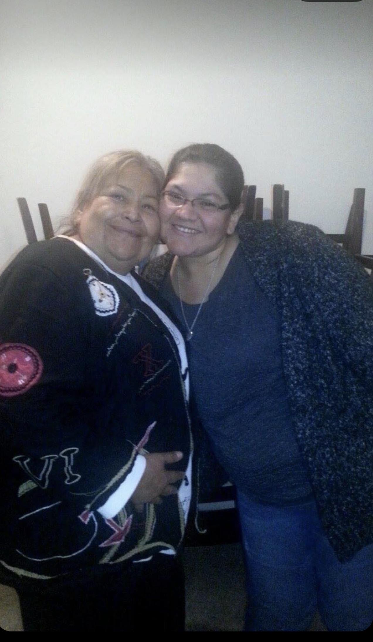 Two women posing for a picture