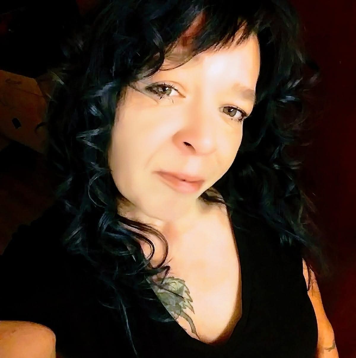 A woman taking a selfie