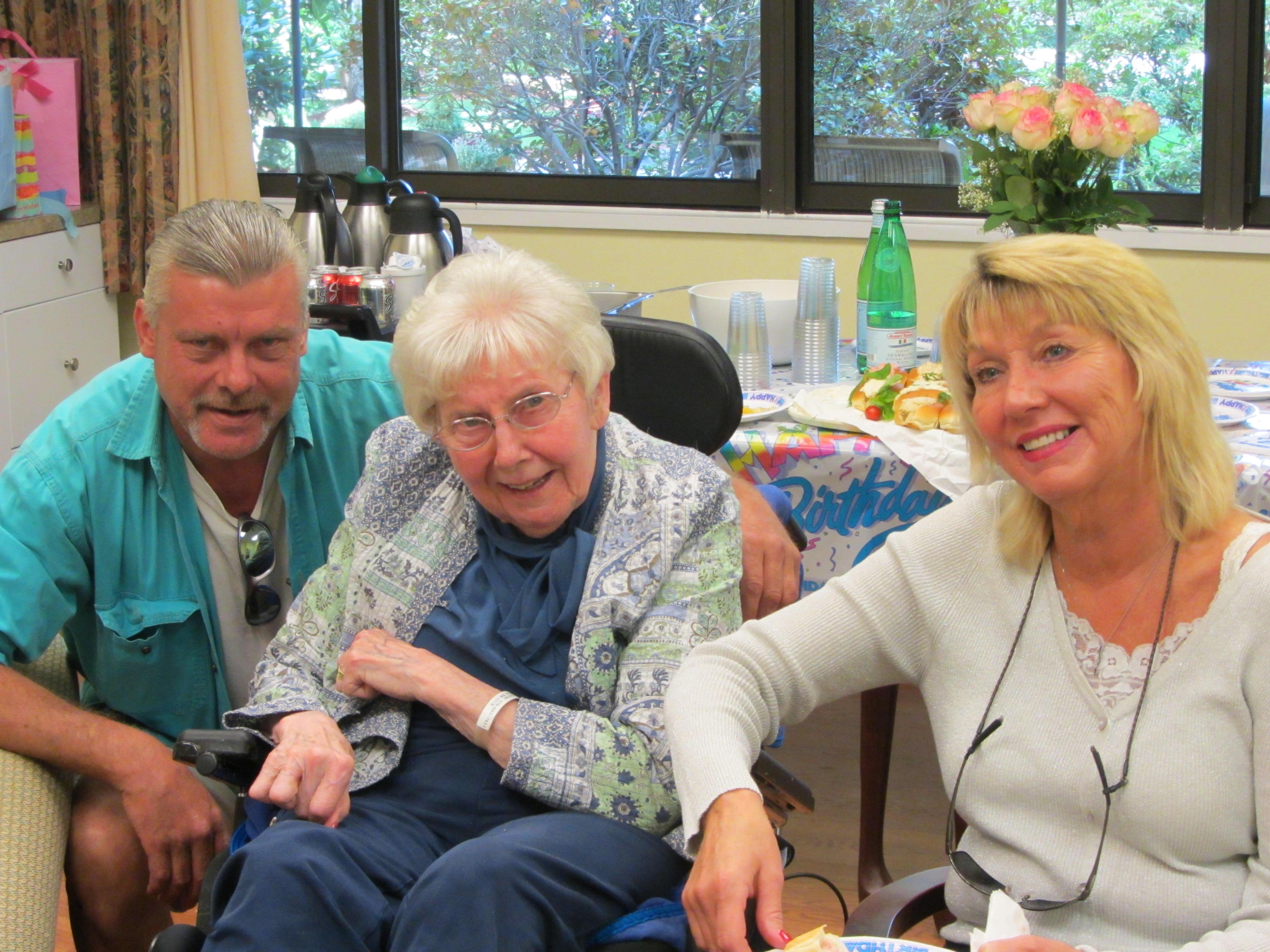A group of people sitting around a table