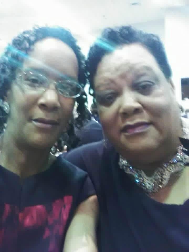 Two women taking a selfie