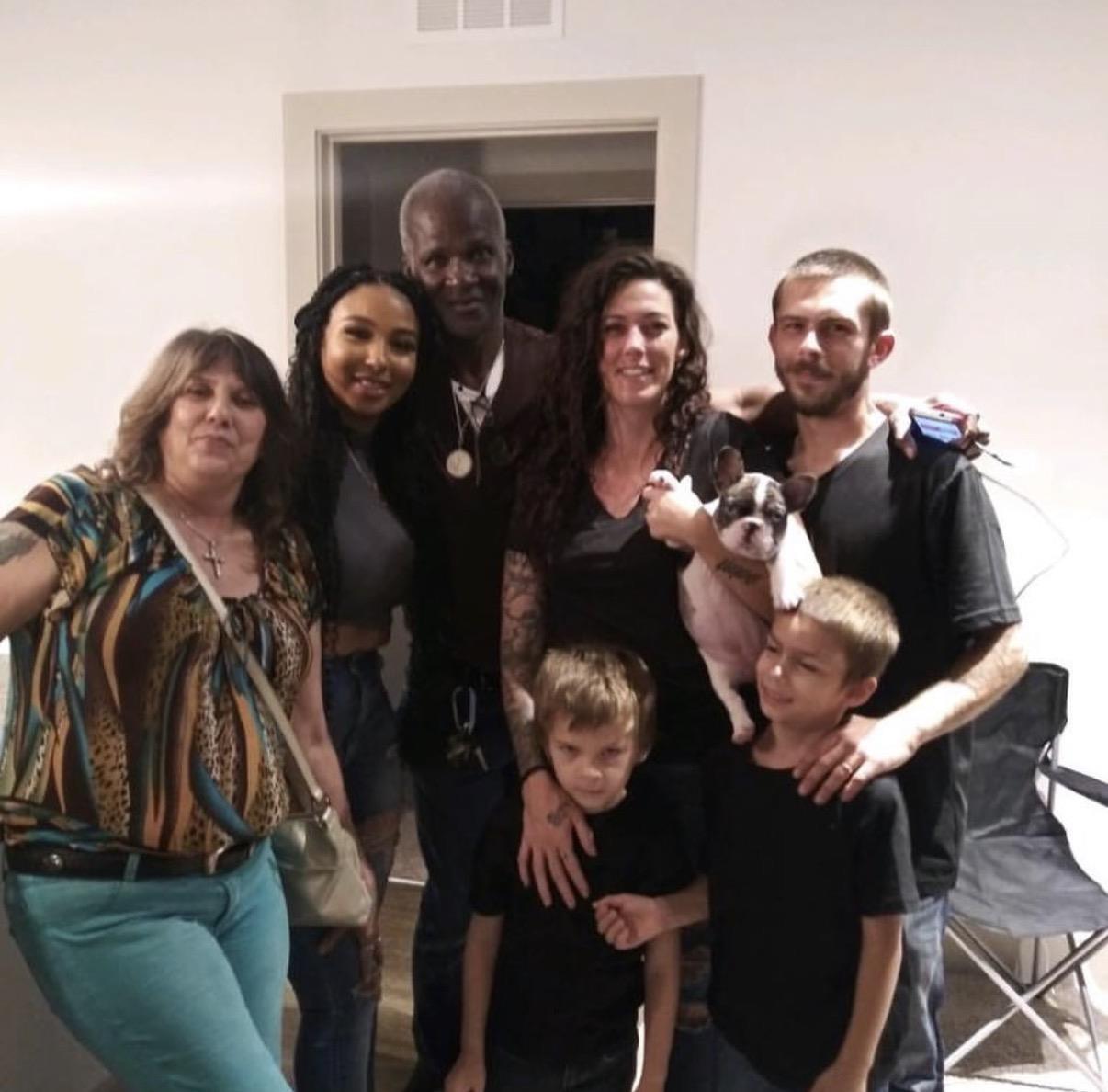 A group of people posing for a photo