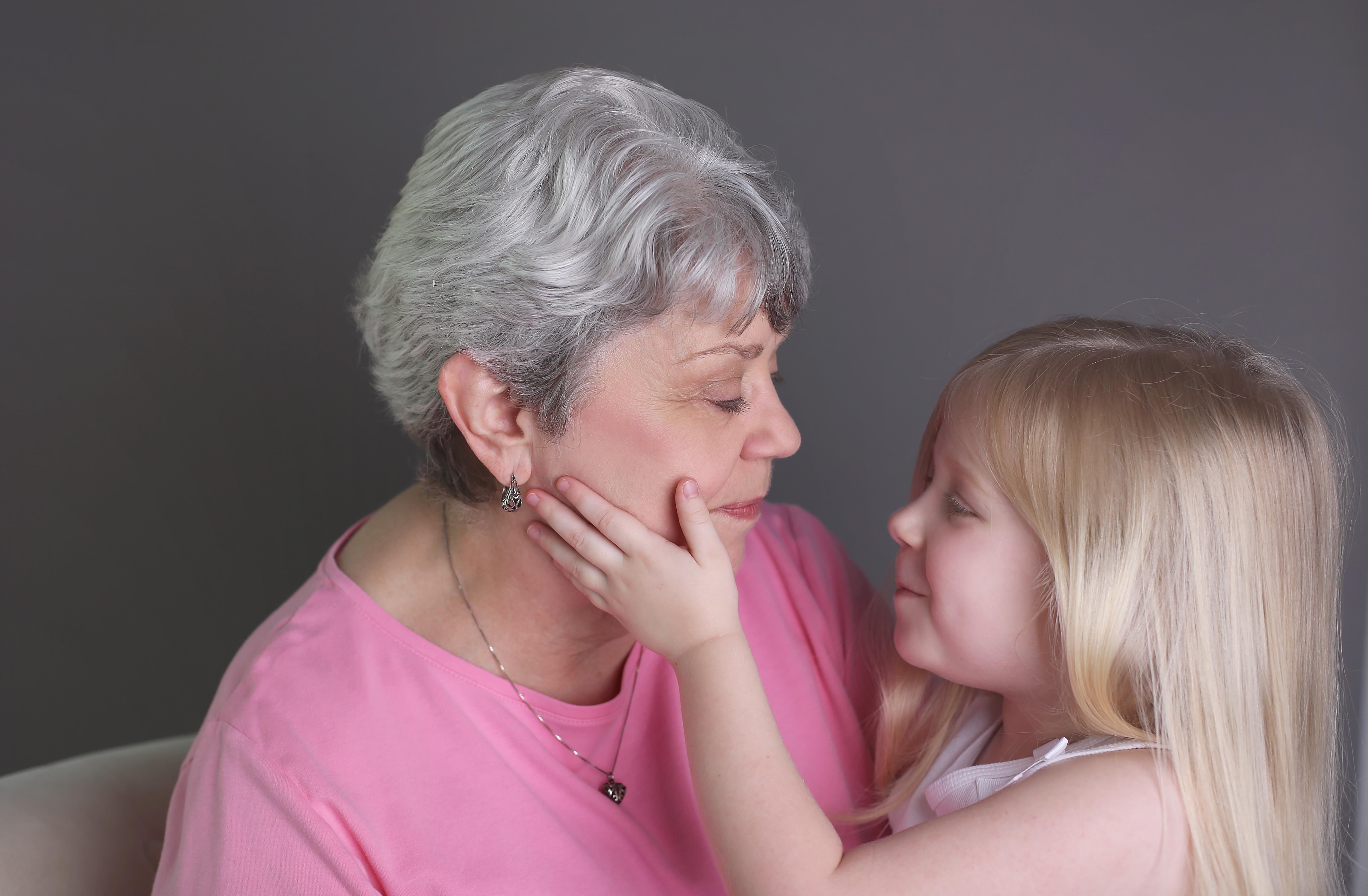 A woman and a little girl