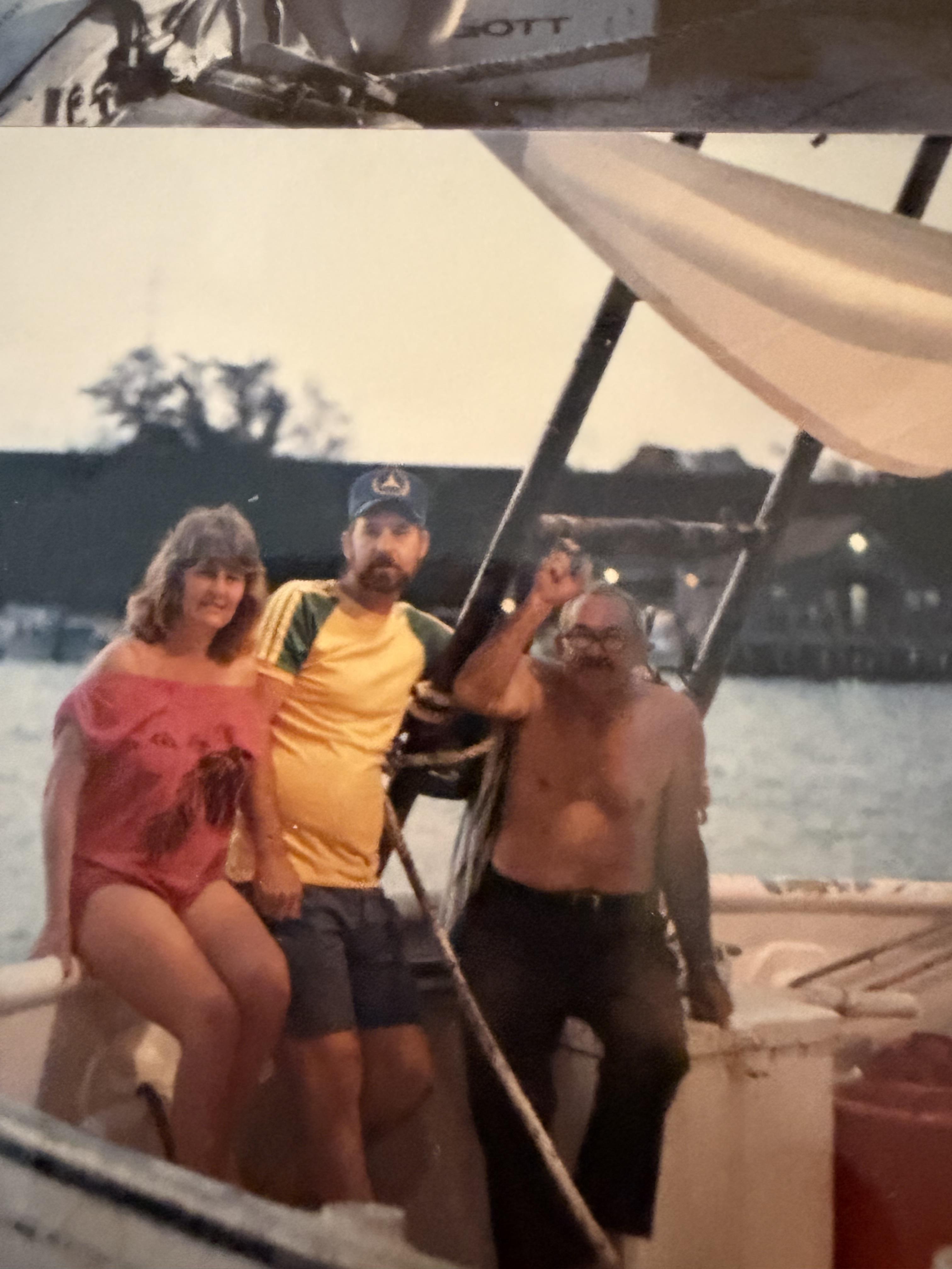 A group of people on a boat