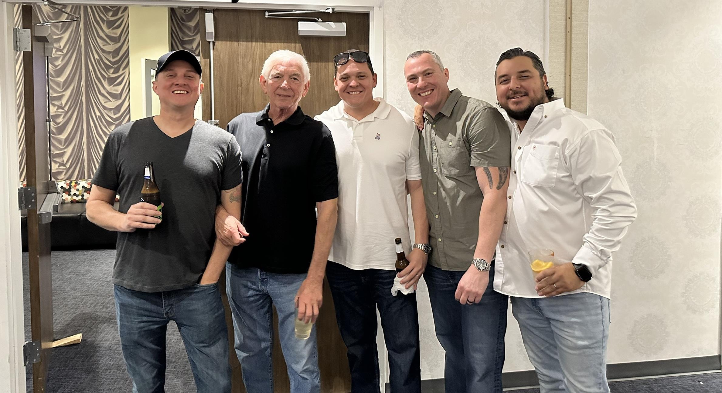 A group of men standing together