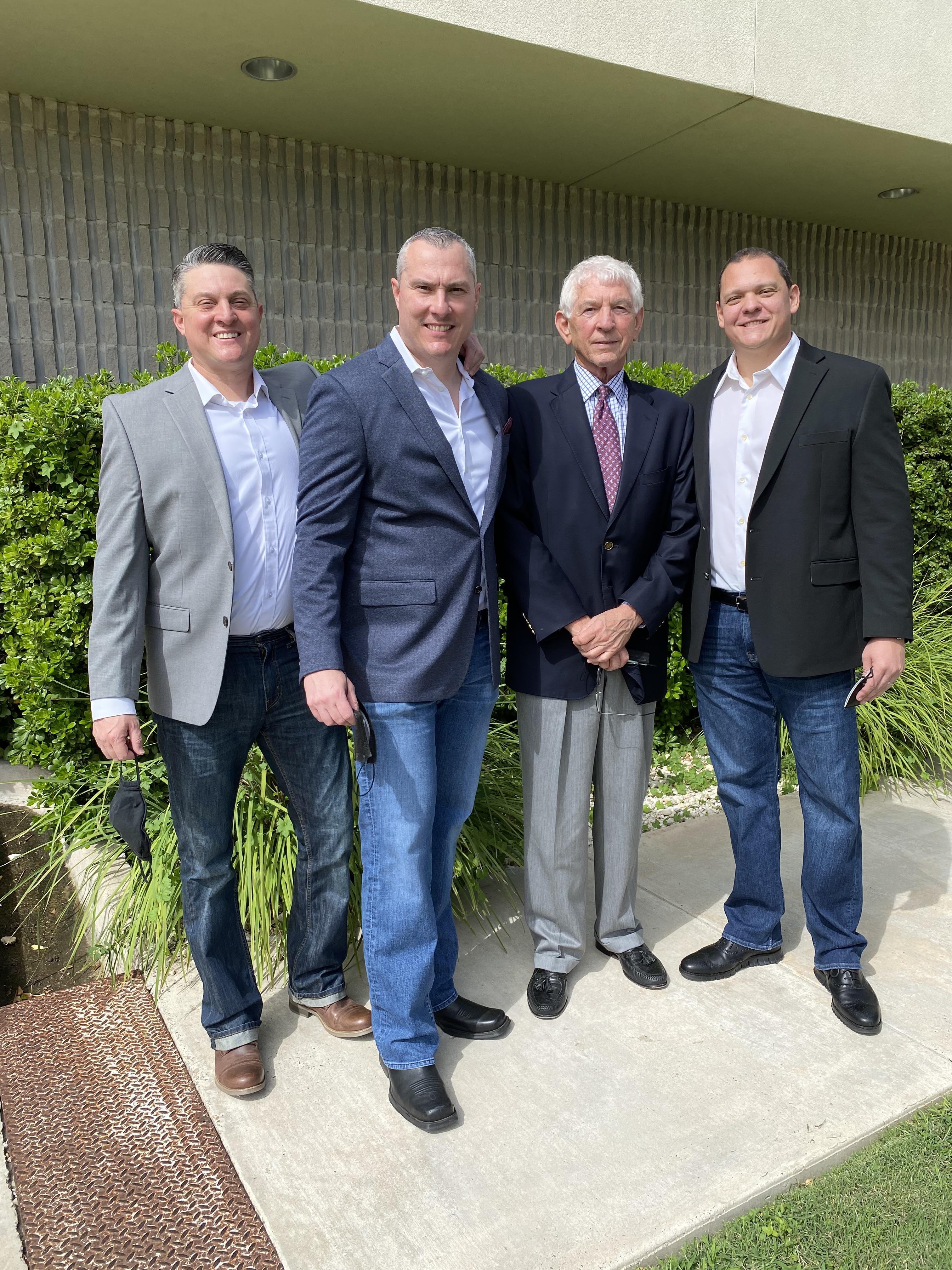 A group of men standing together