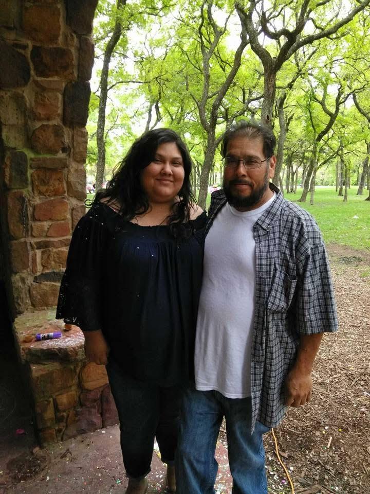 A man and woman standing together