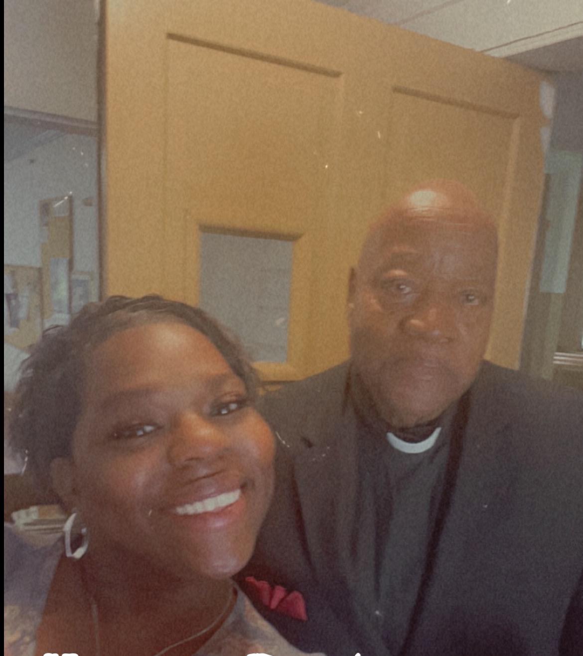 A man and woman taking a selfie