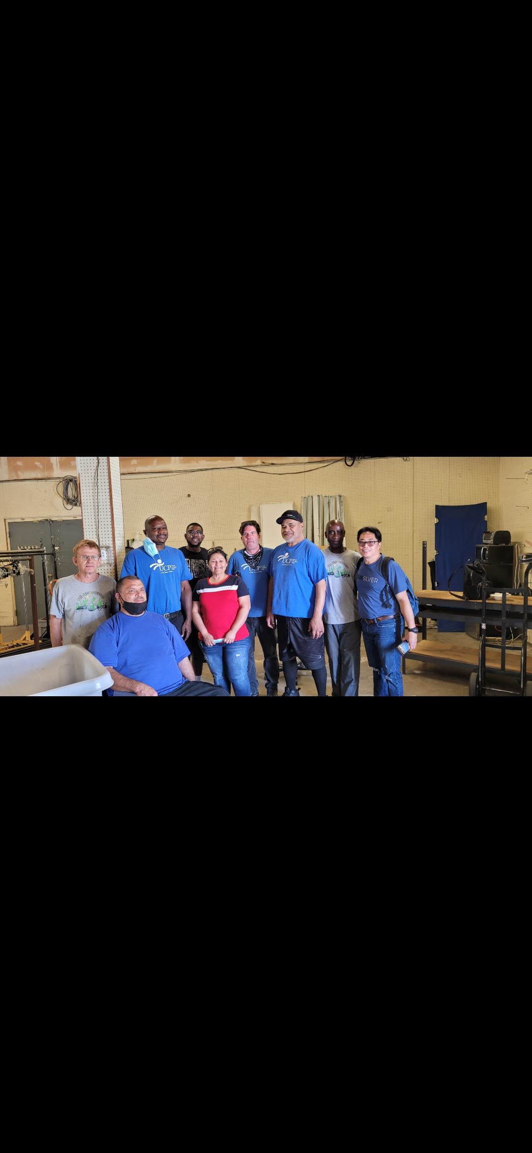 A group of people posing for a photo