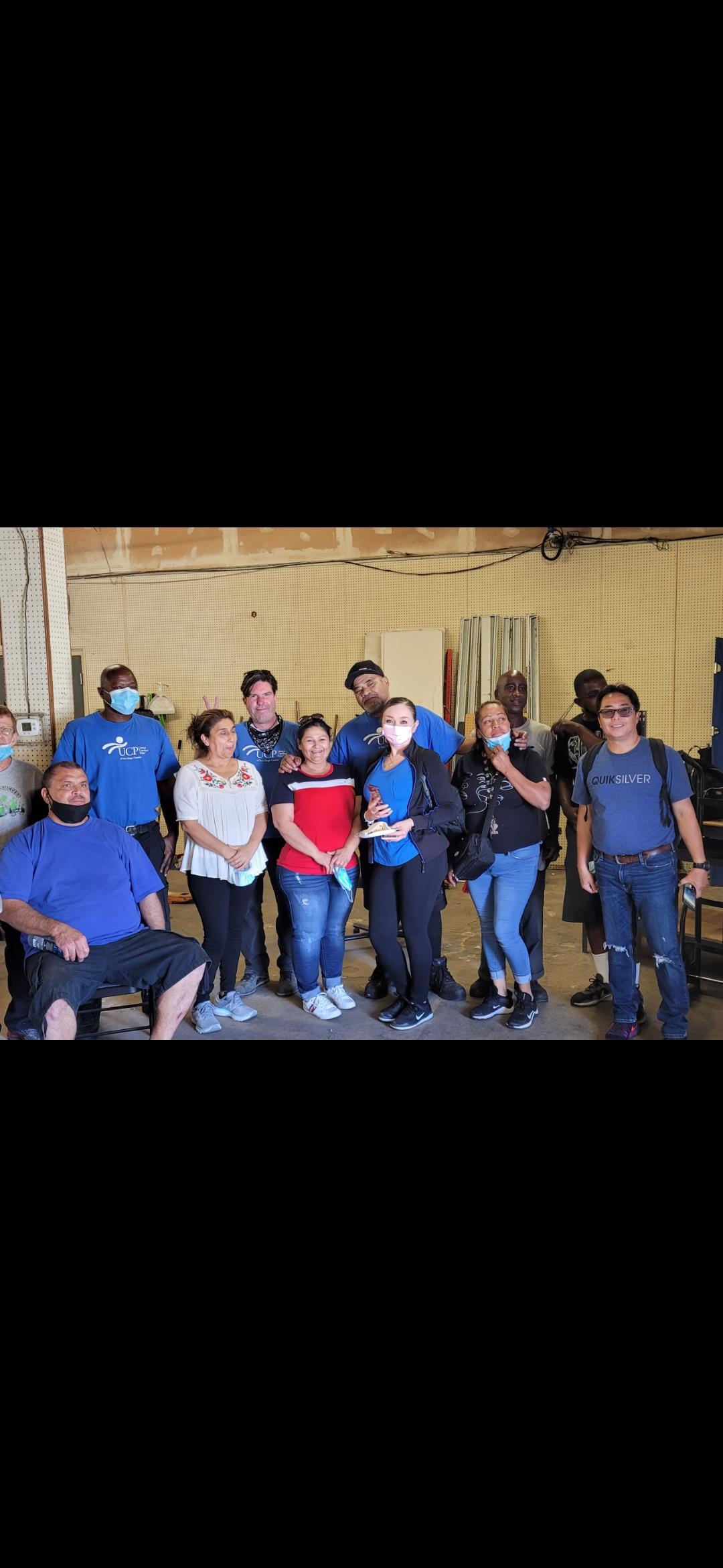 A group of people posing for a photo