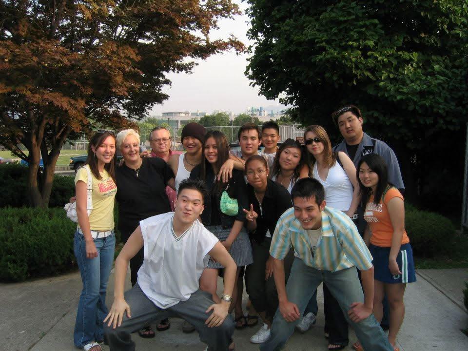 A group of people posing for a photo