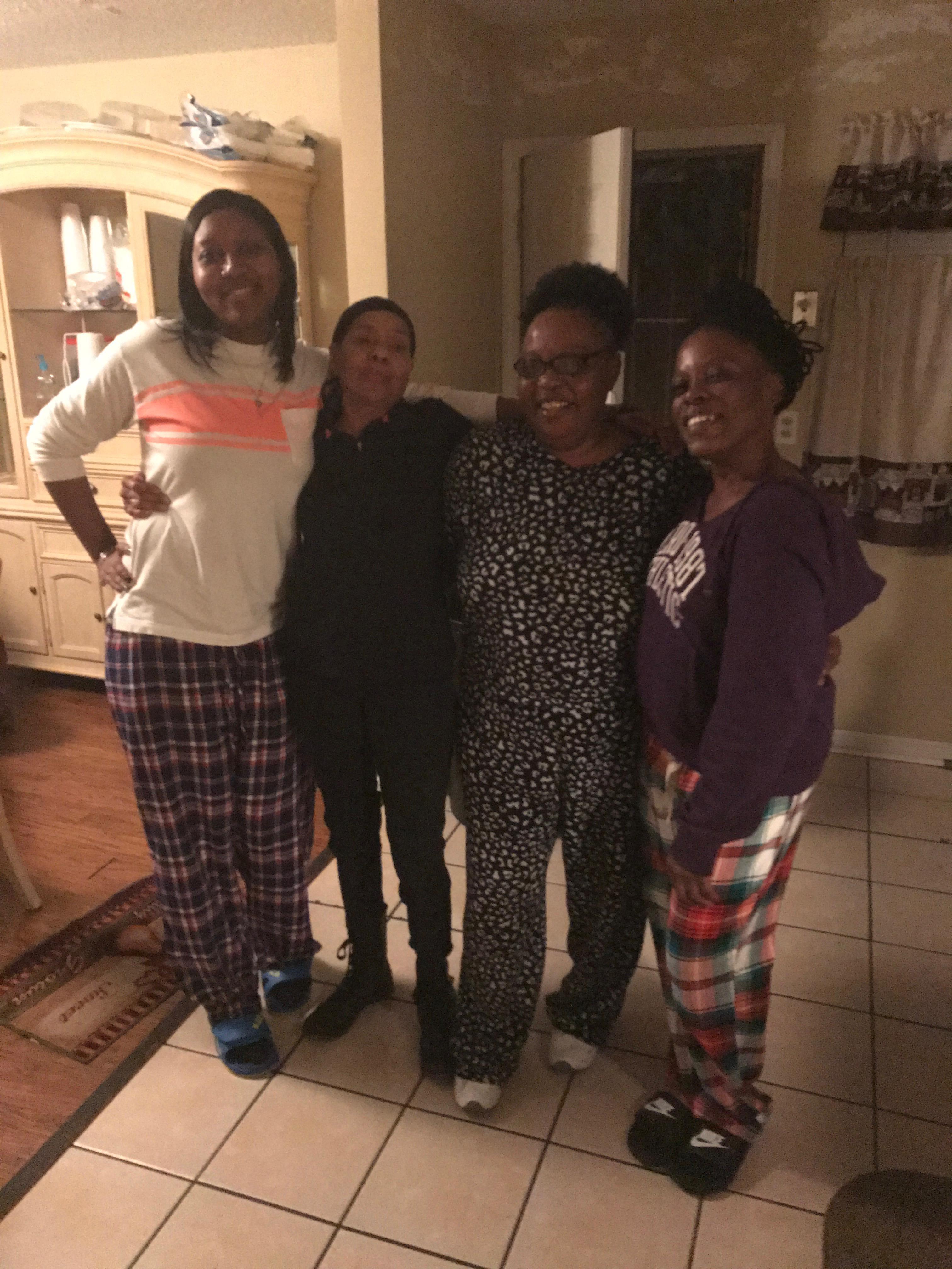 A group of women posing for a picture