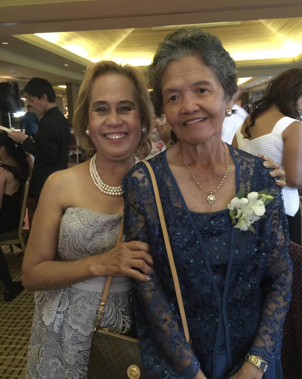 Two women posing for a picture