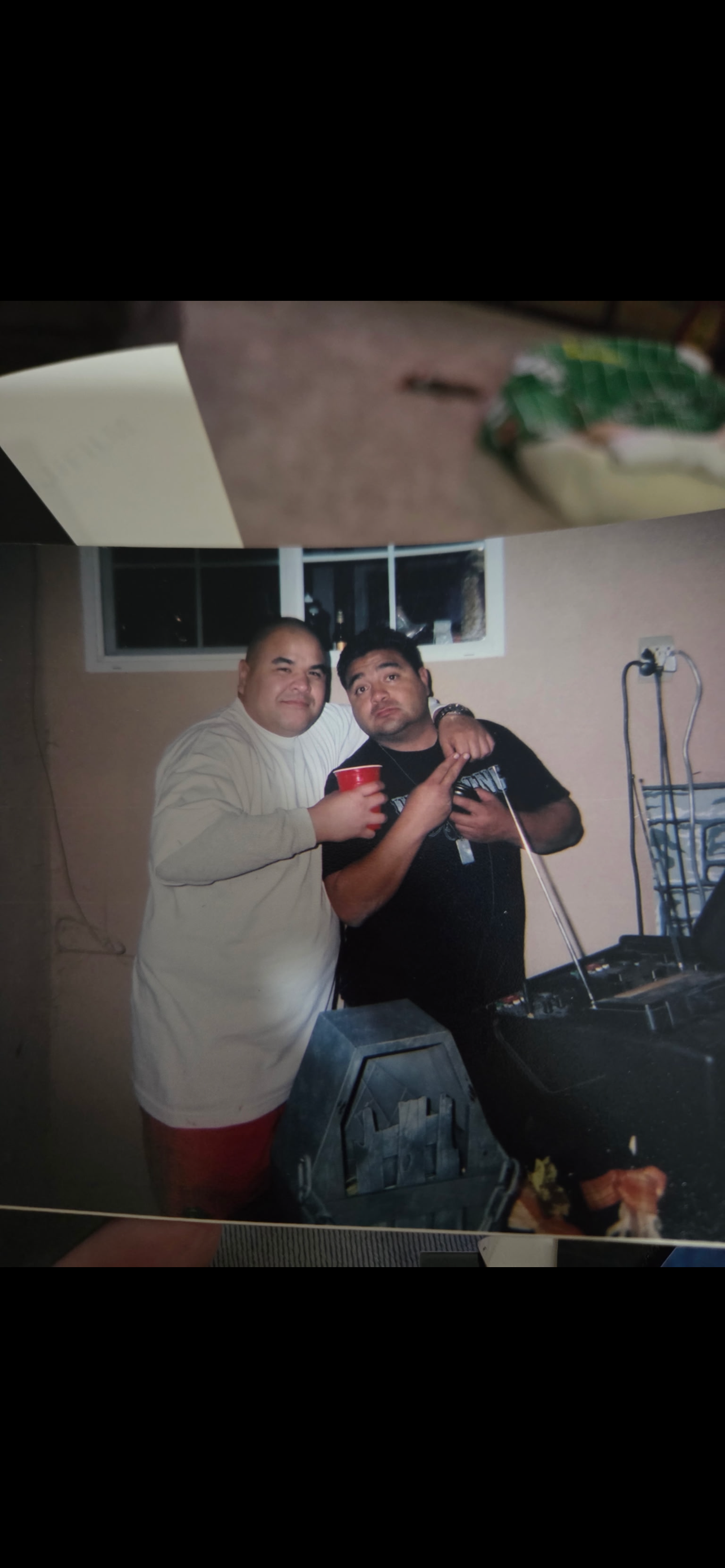 Two men posing for a picture