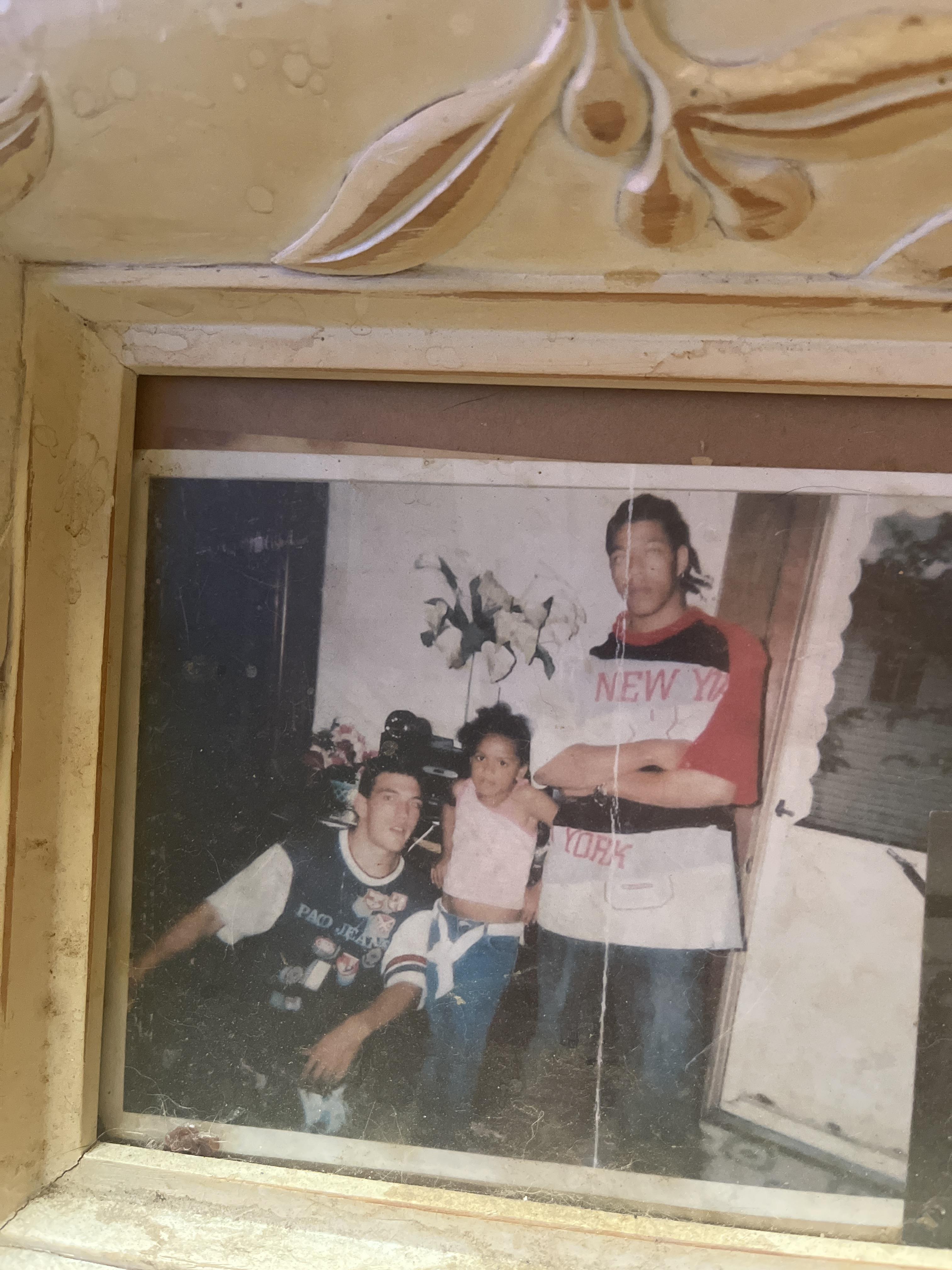 A group of people in a frame