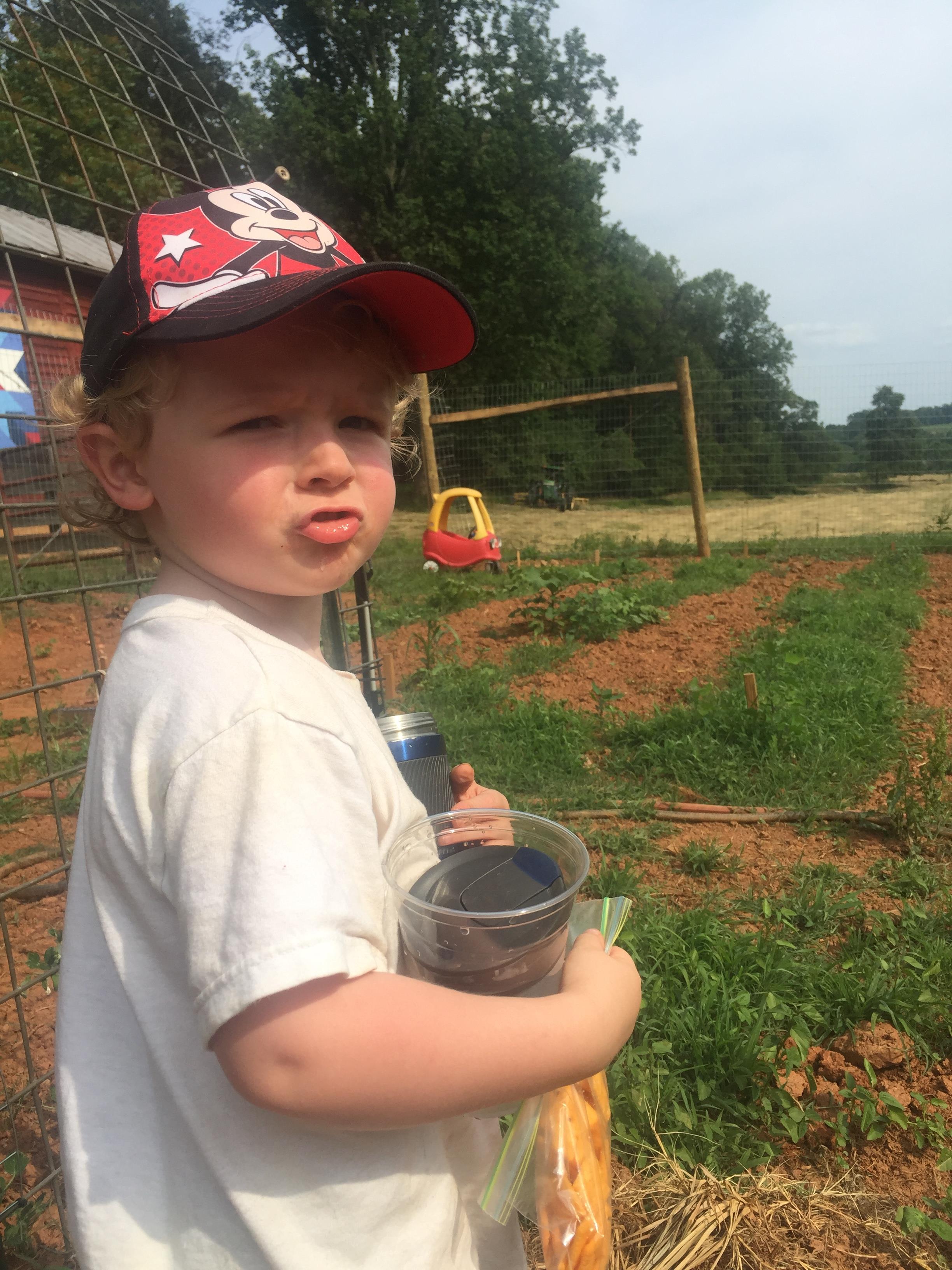 A child holding a cup