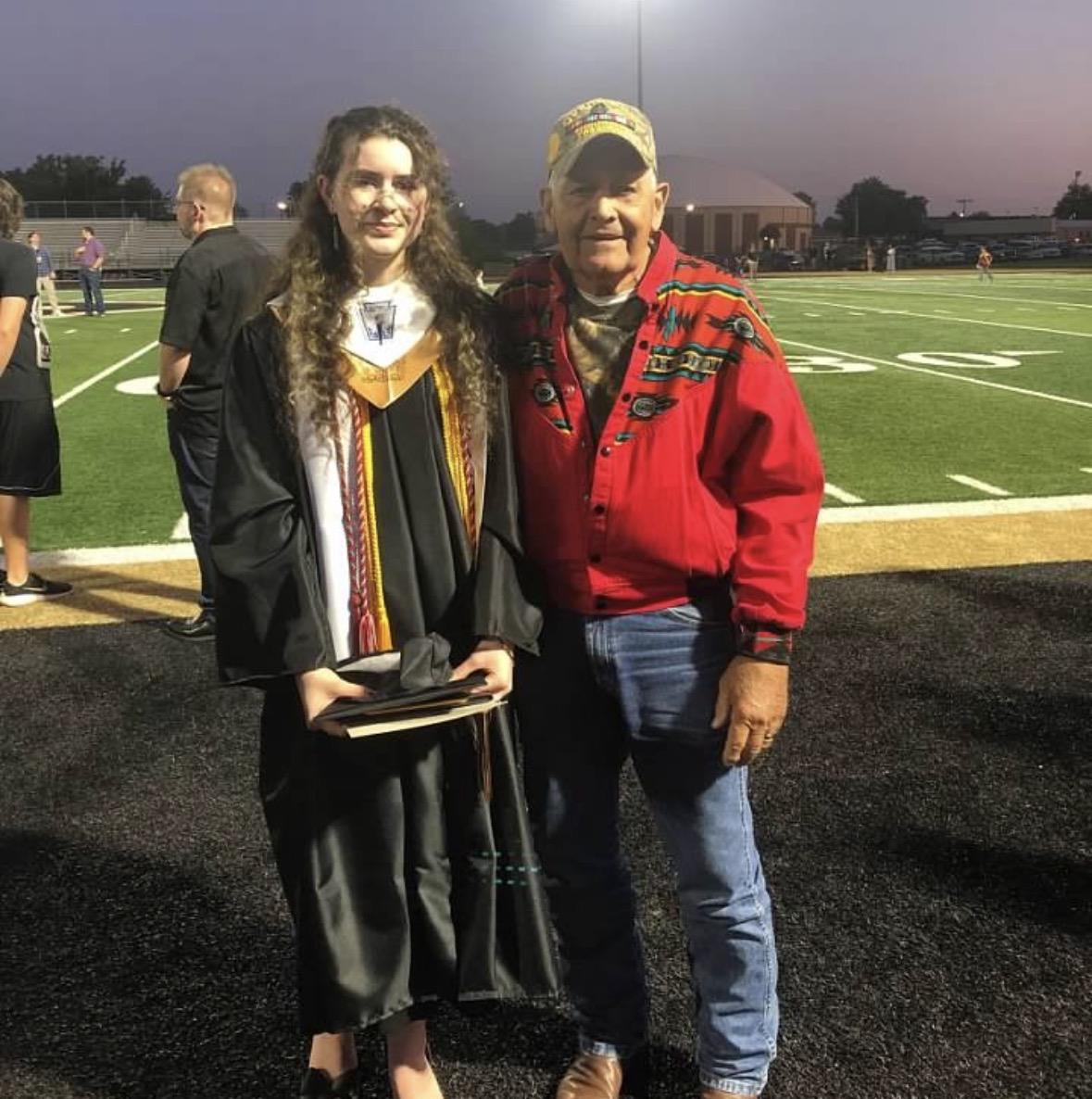 A man and woman standing together