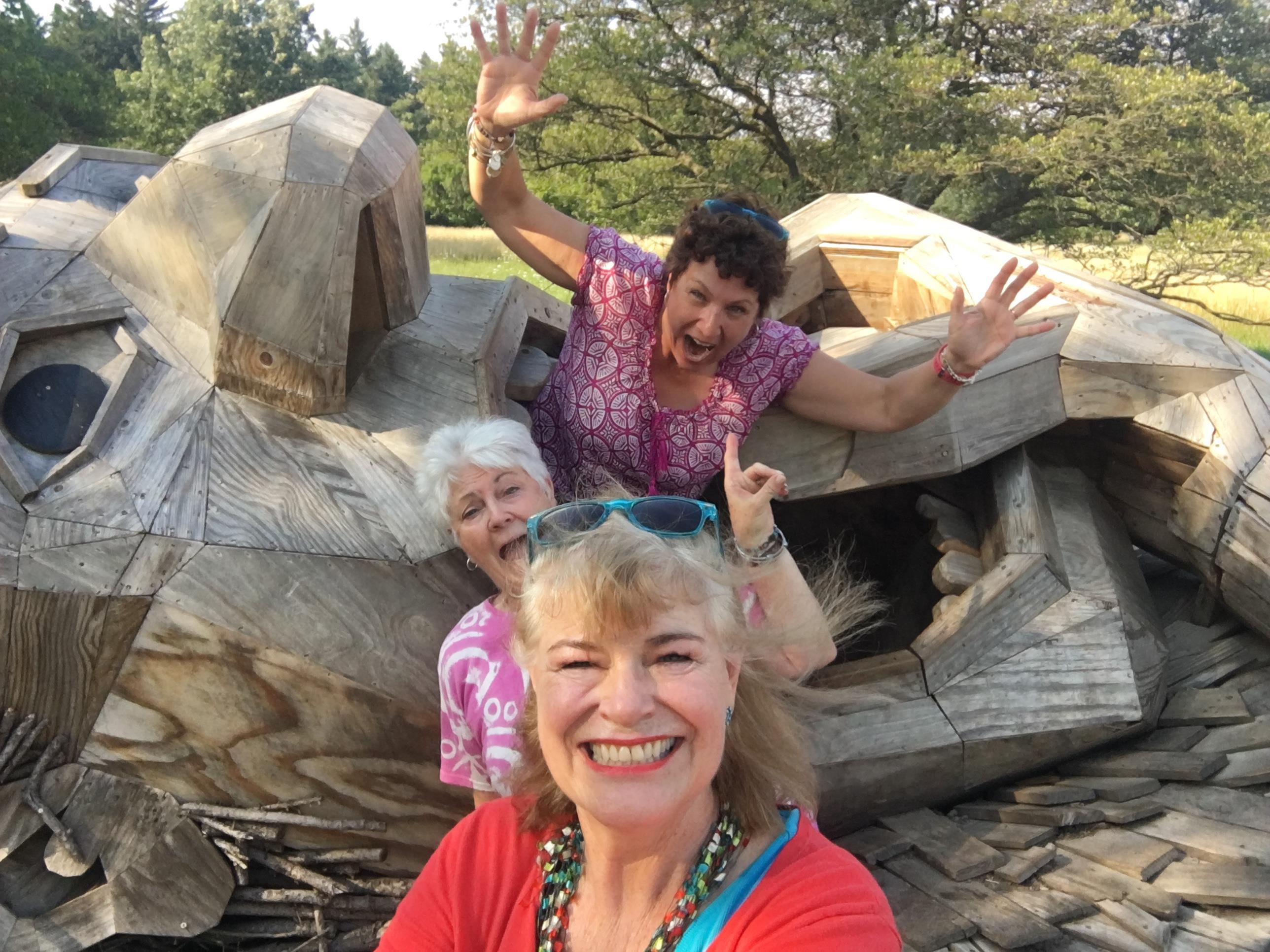 A group of women posing for a photo