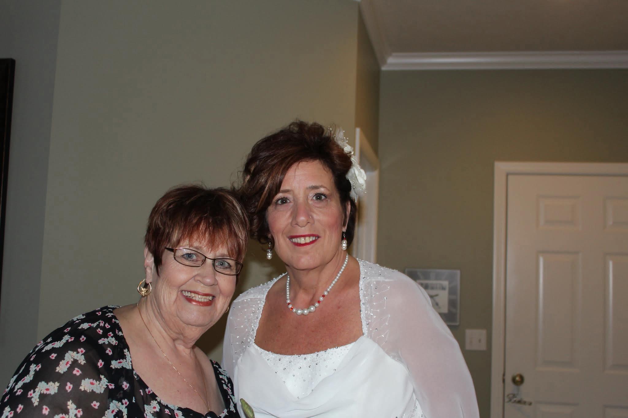 A couple of women posing for a picture