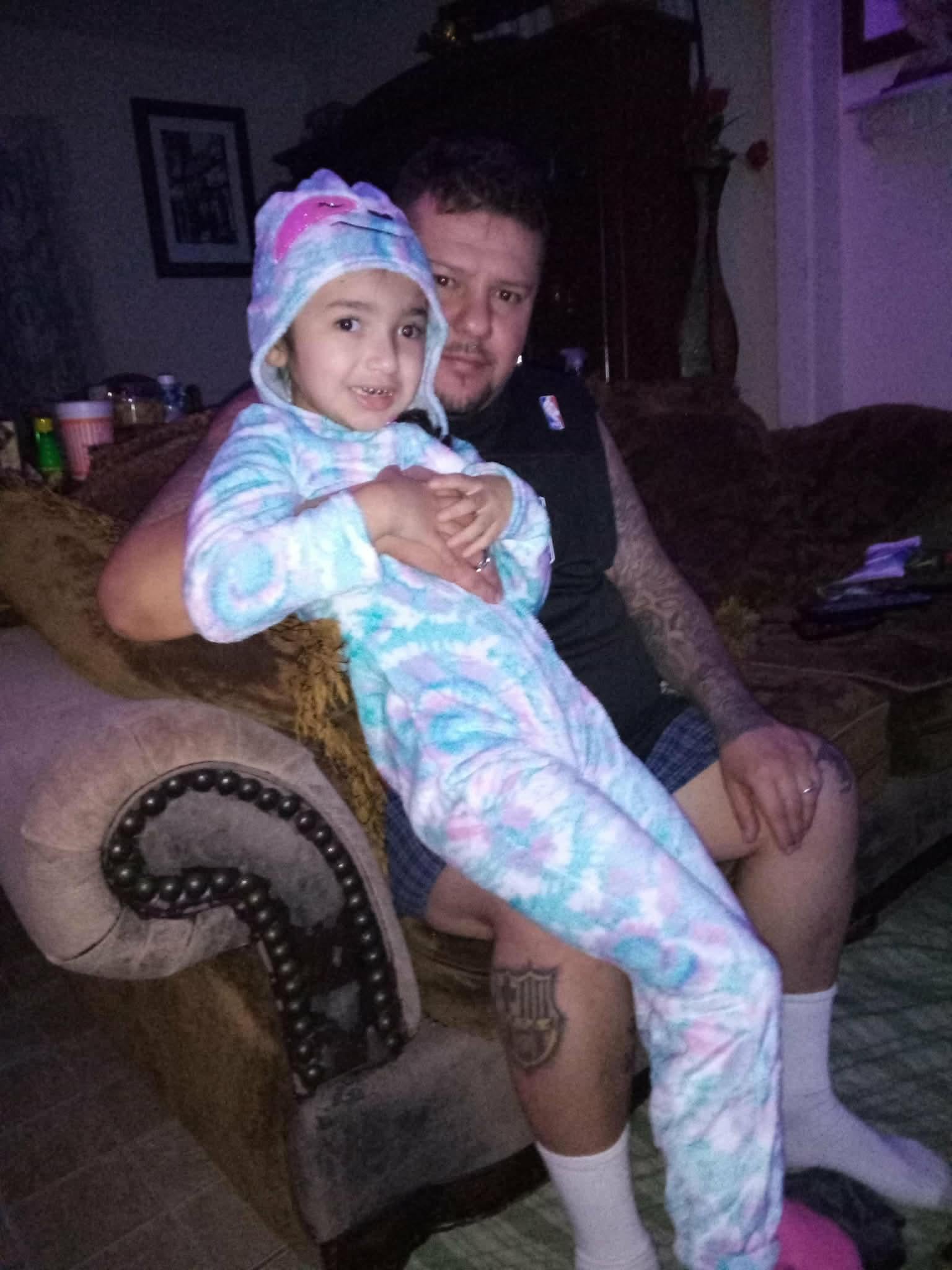 A man holding a child