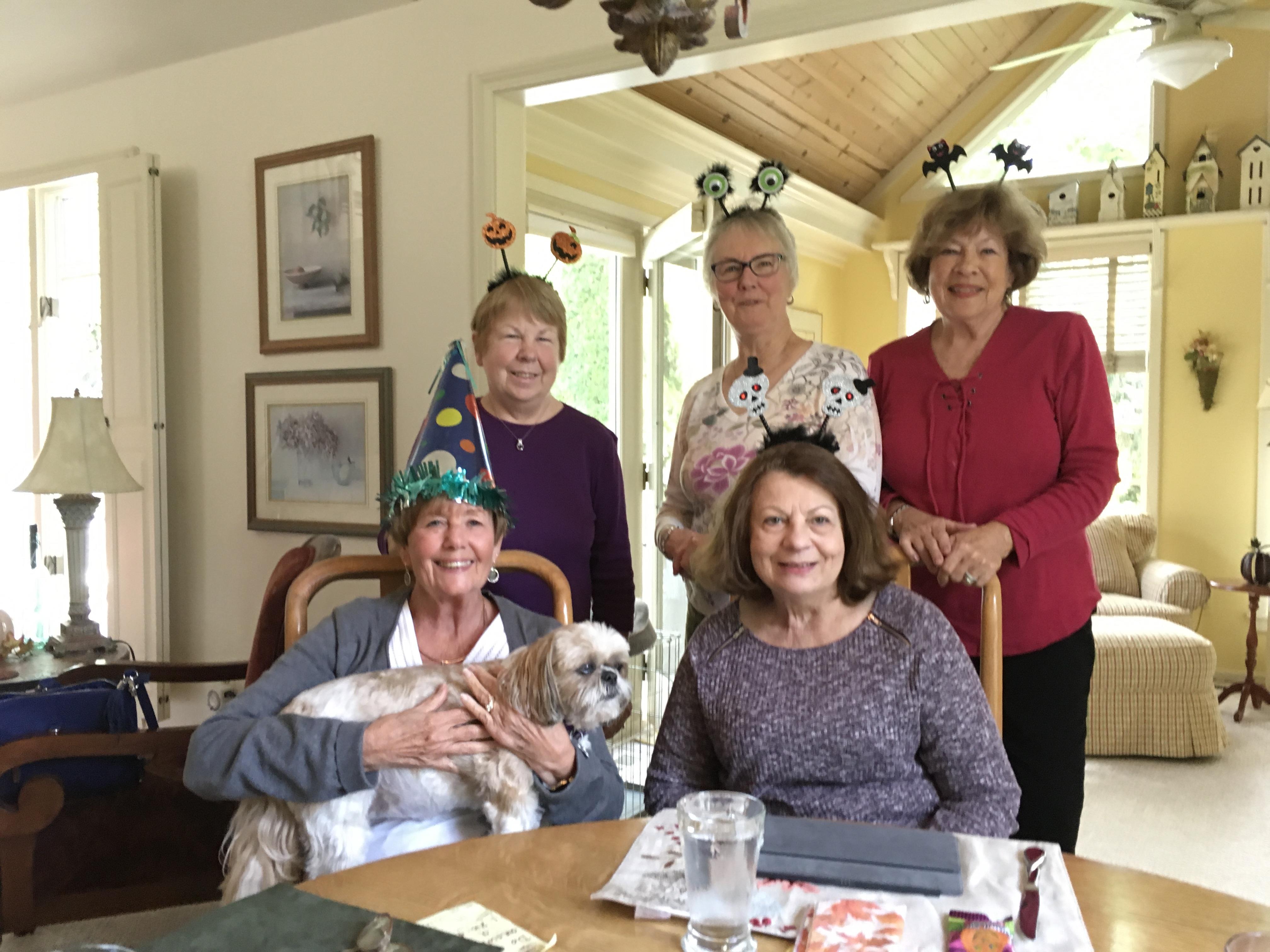 A group of women posing for a picture