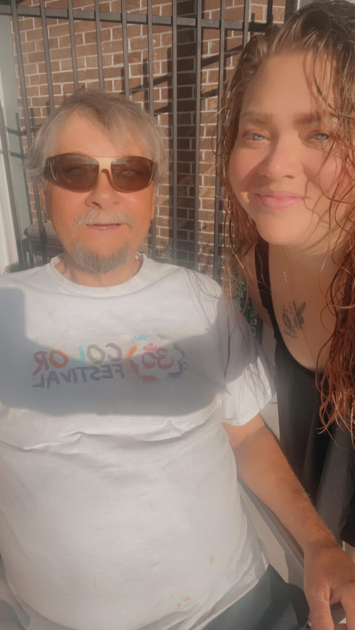 A man and woman taking a selfie