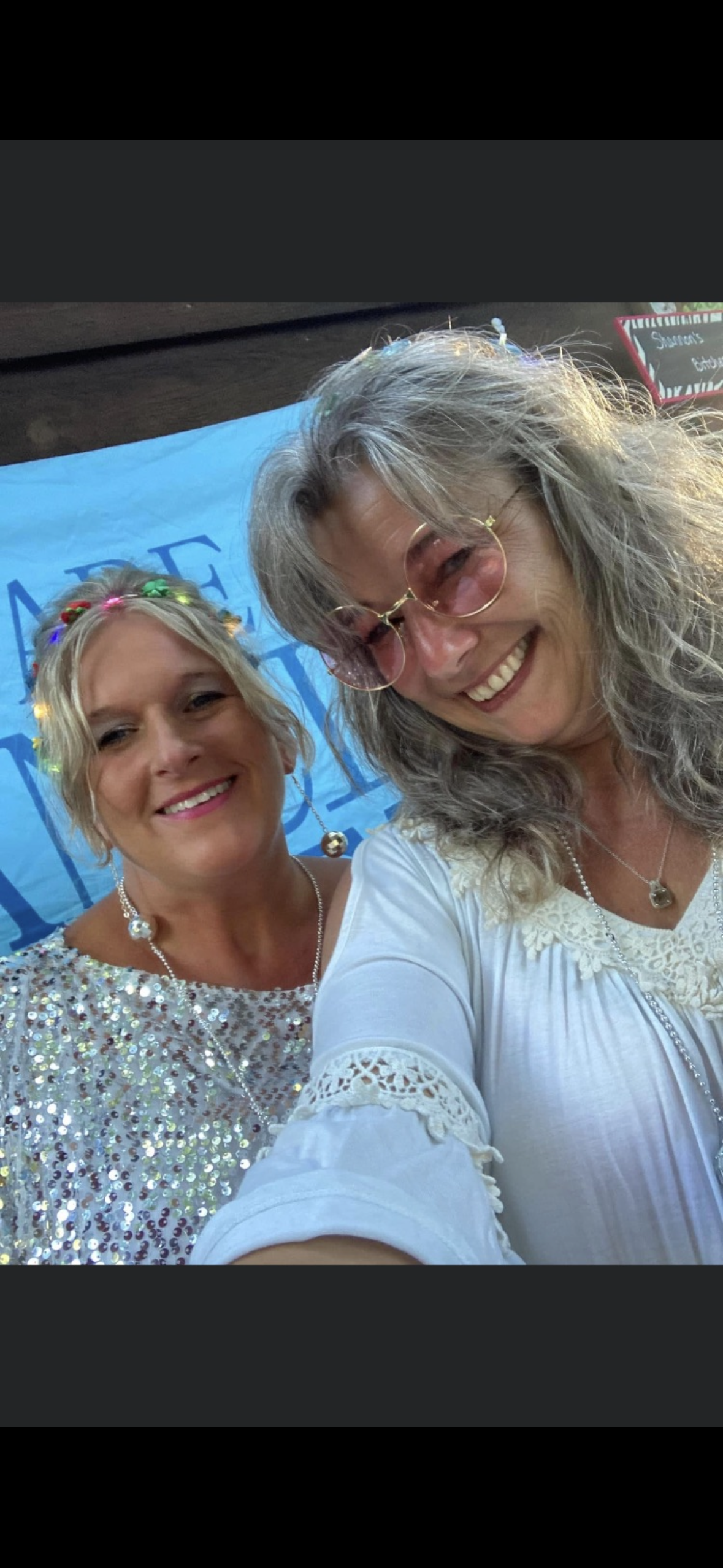 Two women smiling for a selfie