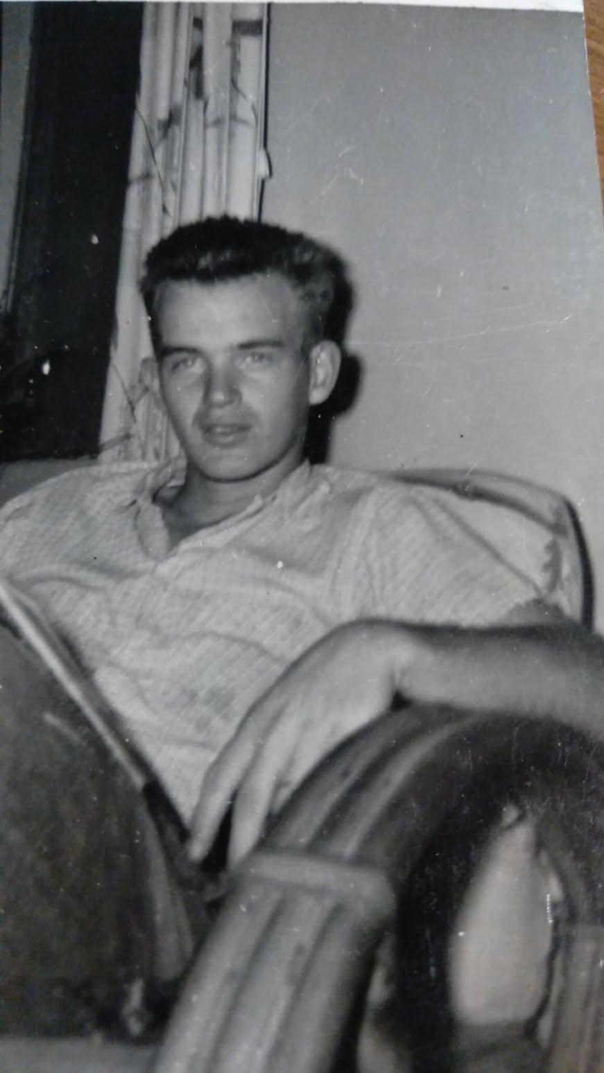 A man sitting in a chair