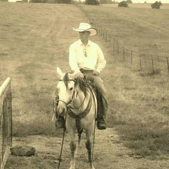 A man riding a horse