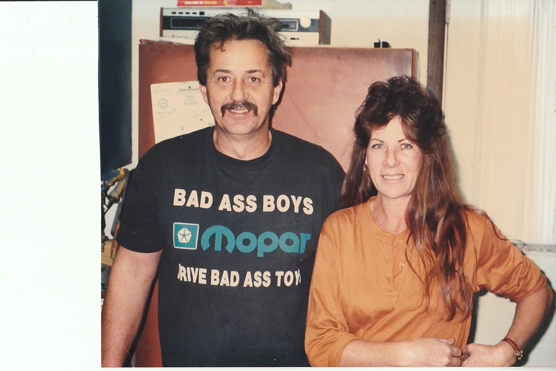 A man and woman standing together