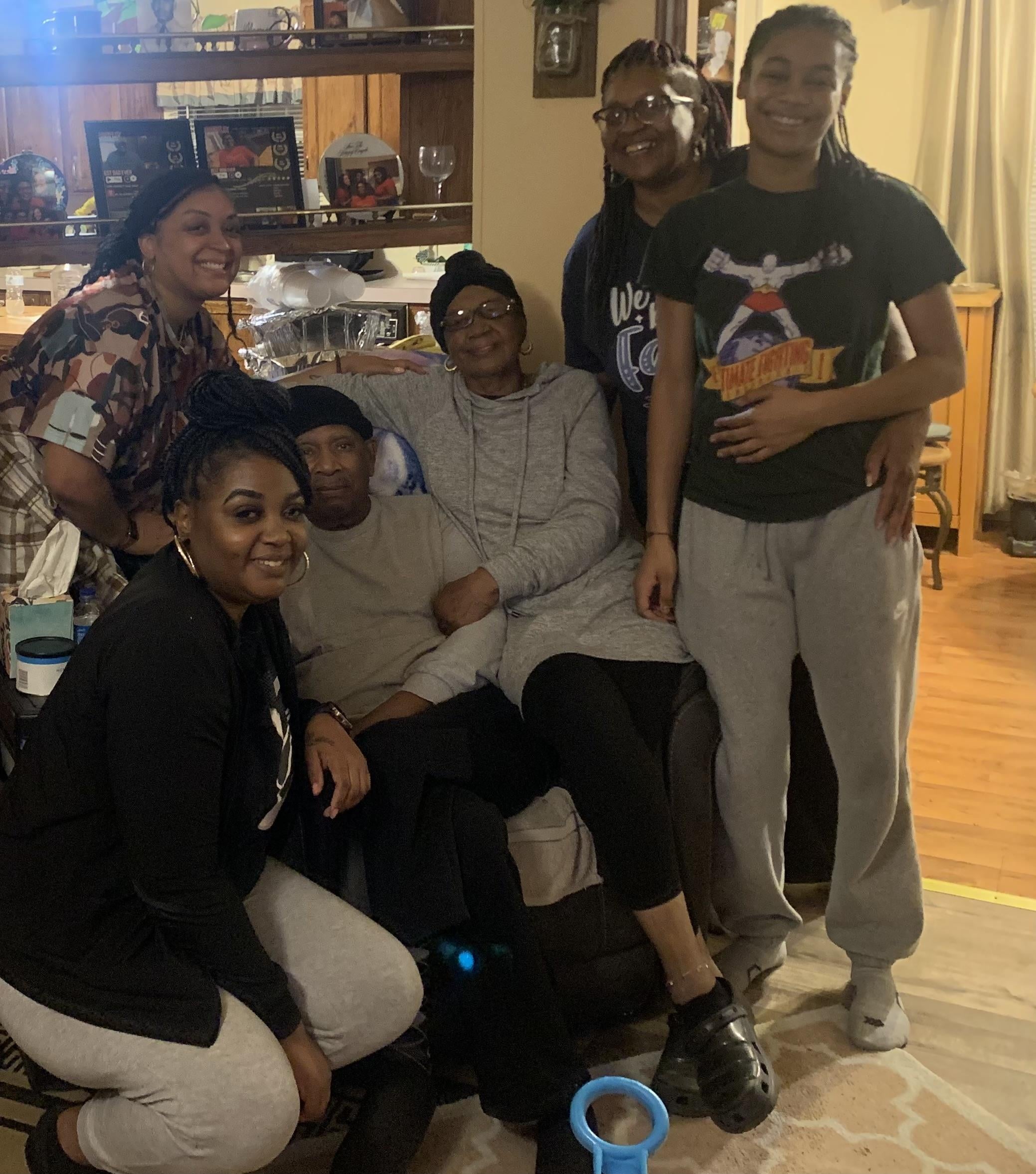 A group of people posing for a photo