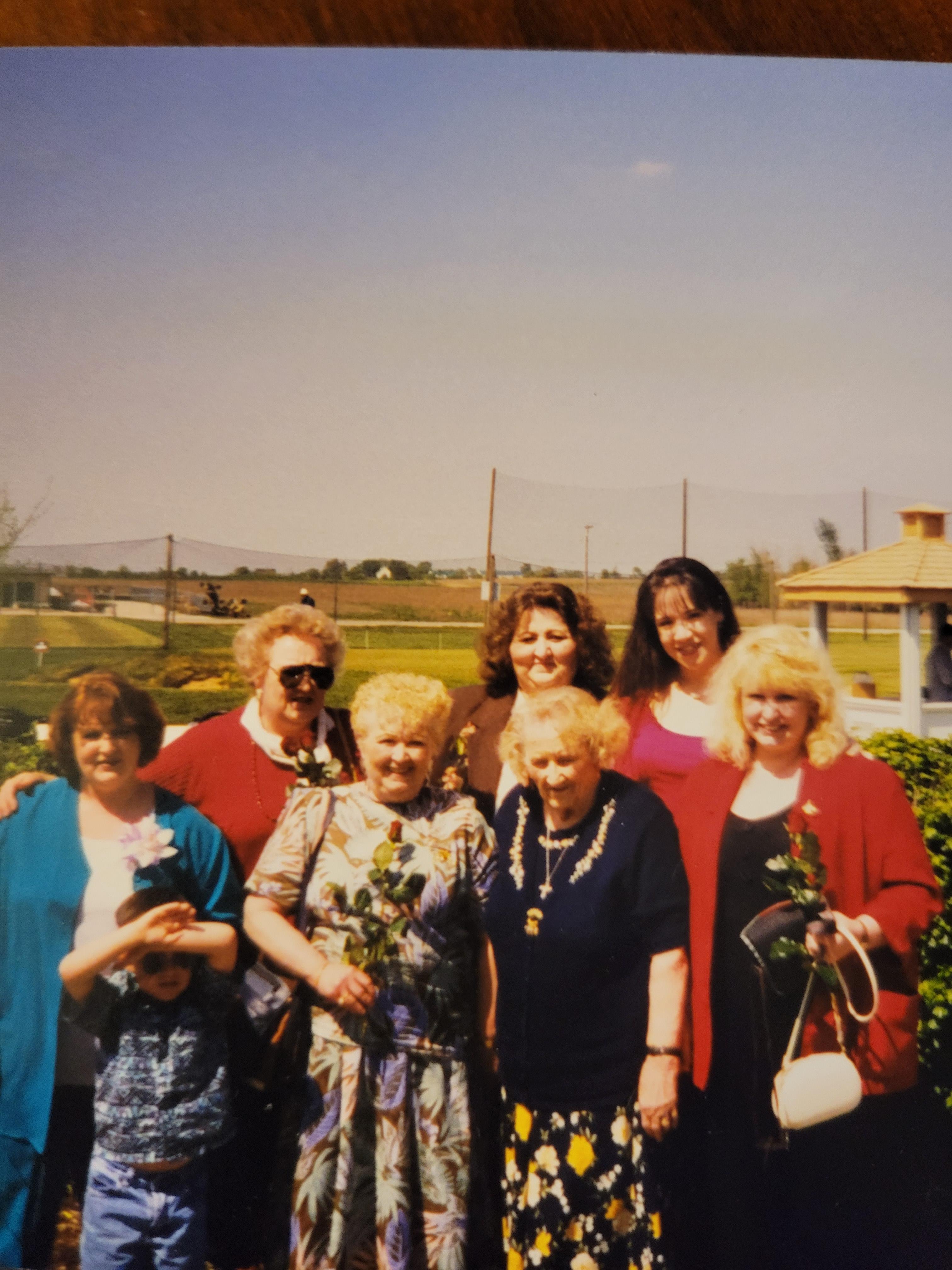 A group of women posing for a photo