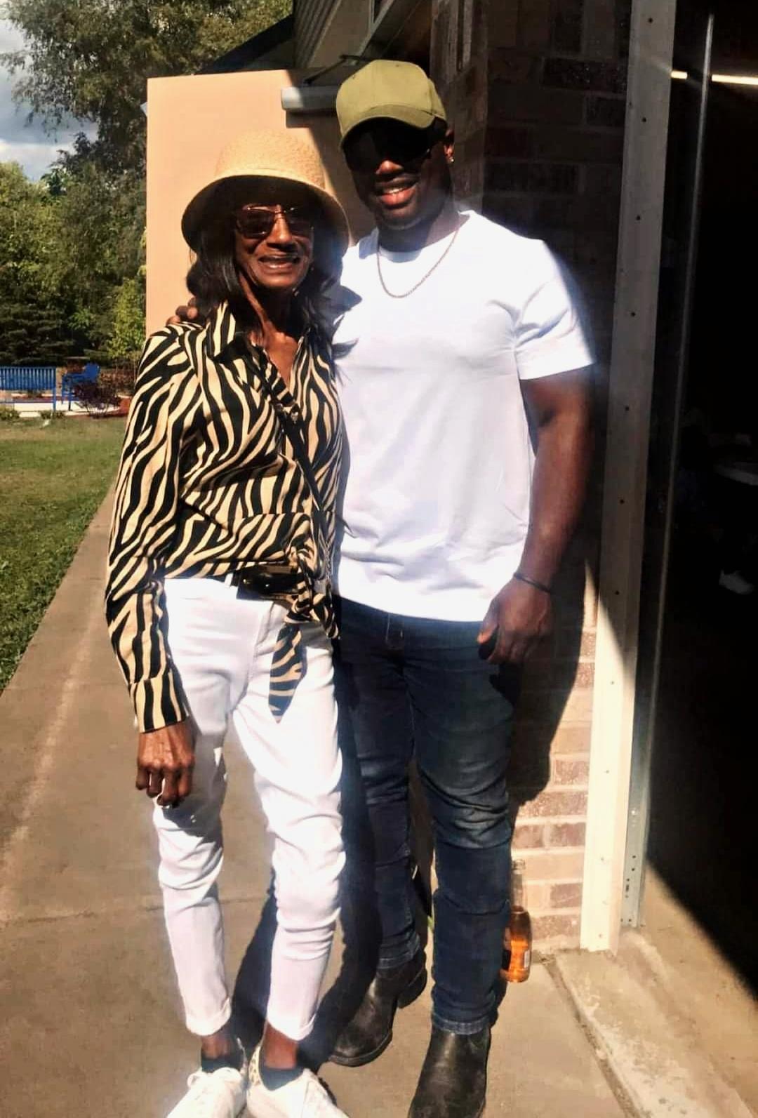 A man and woman standing together