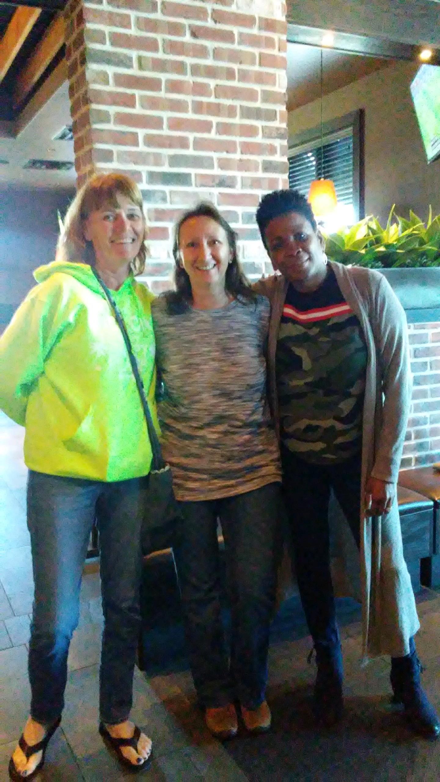 A group of women posing for a picture