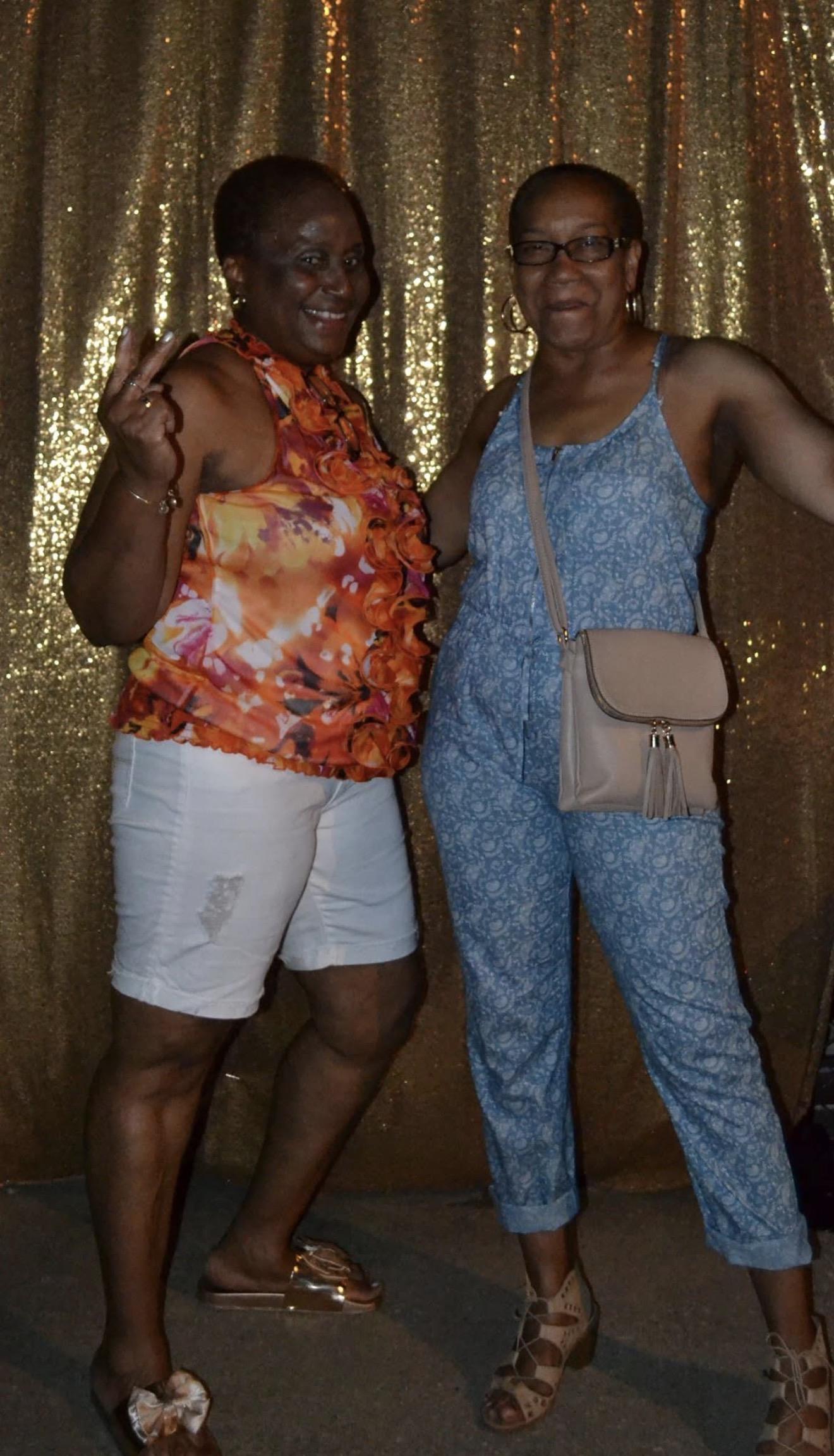 Two women posing for a picture