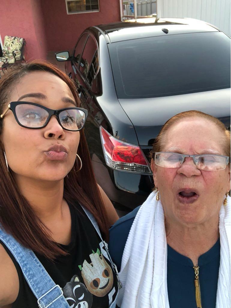 Two women taking a selfie