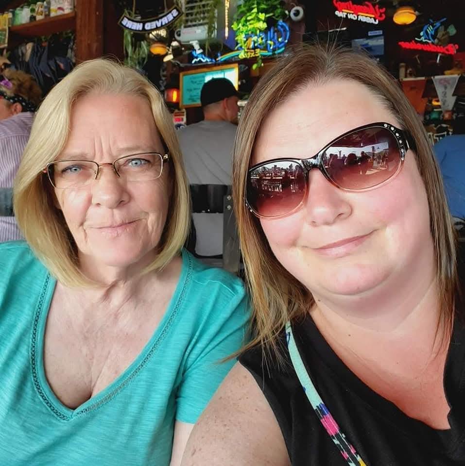 Two women taking a selfie